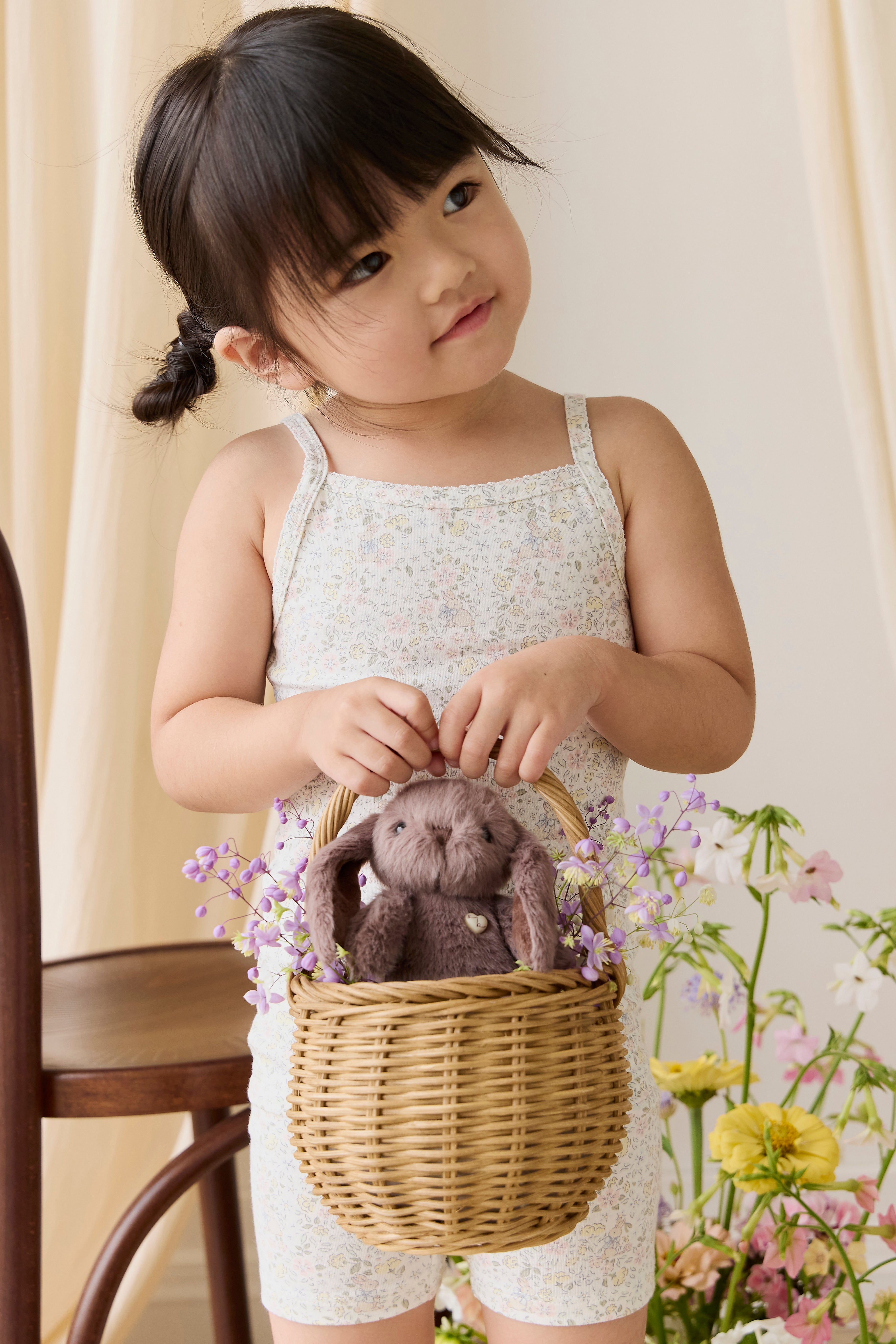 Organic Cotton Jude Singlet Pyjama Set-Cottage Garden
