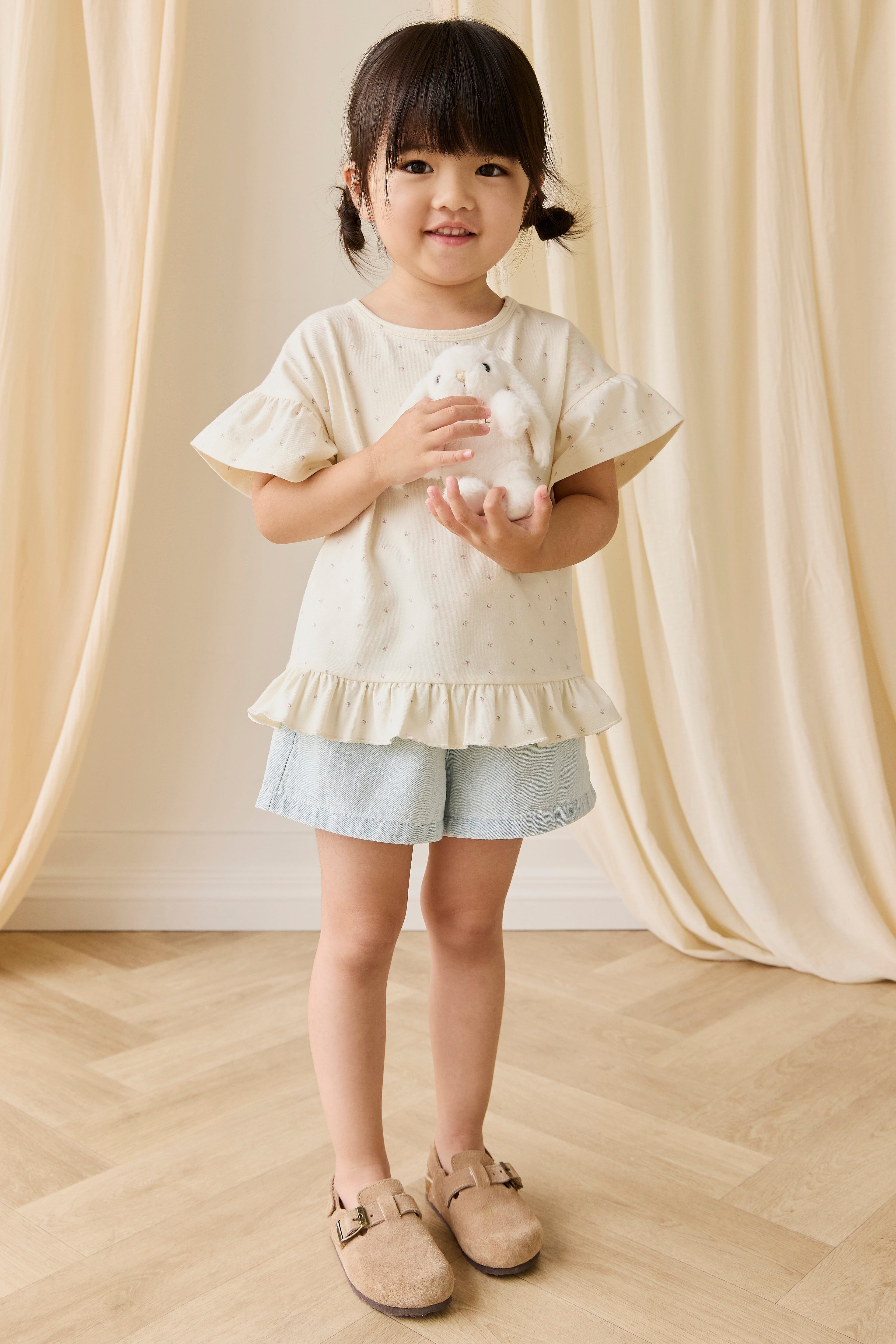 Organic Cotton Caydence Top - Ditsy Cherries