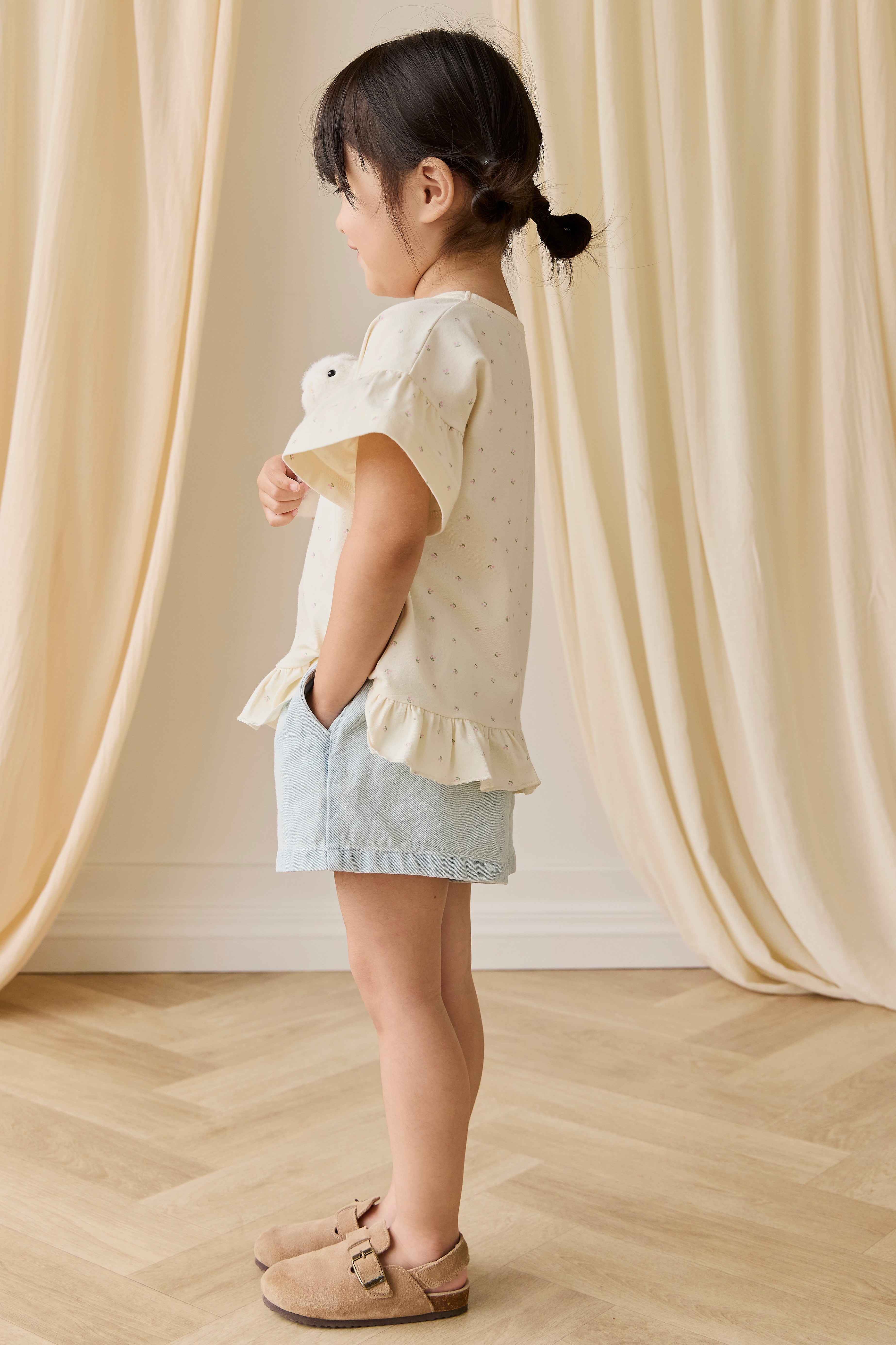 Organic Cotton Caydence Top - Ditsy Cherries