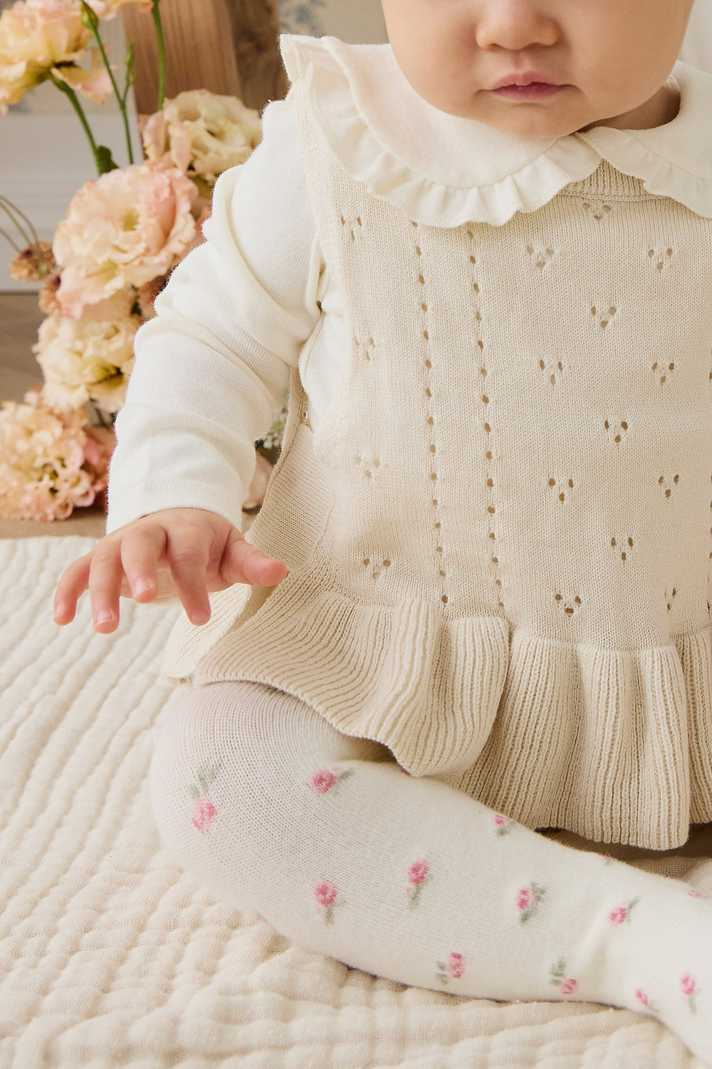 Erica Knitted Top - Vanilla