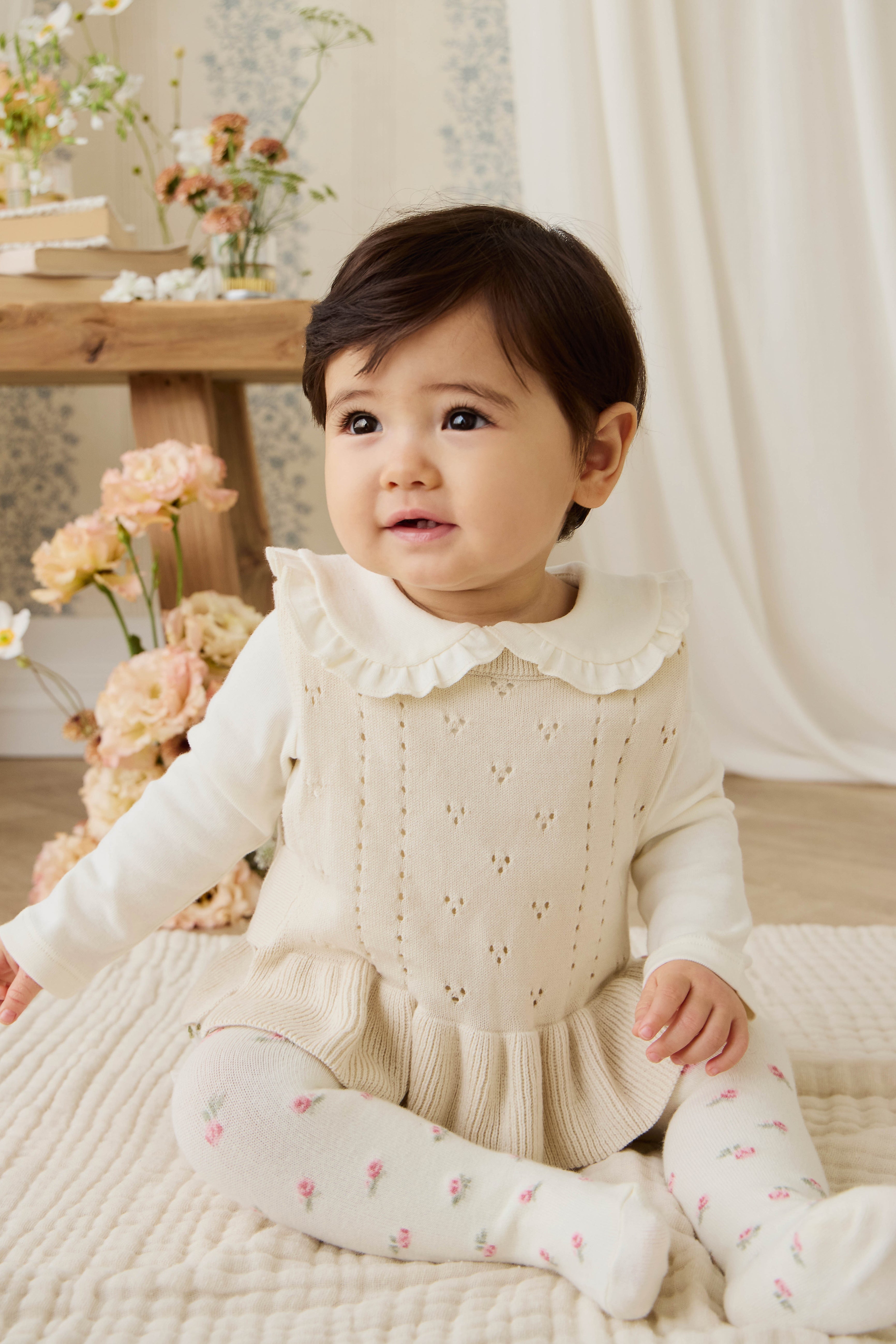 Erica Knitted Top - Vanilla