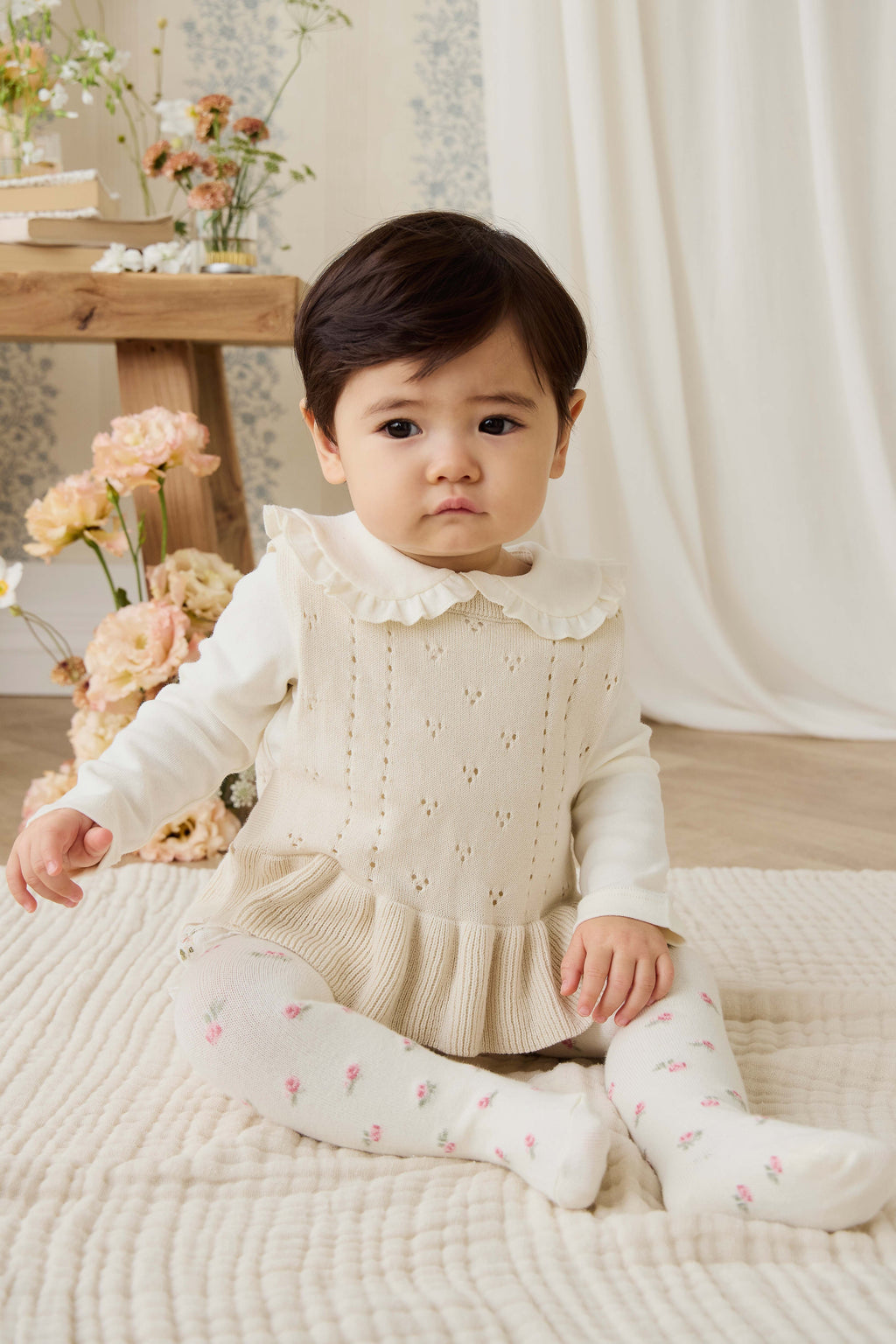 Erica Knitted Top - Vanilla