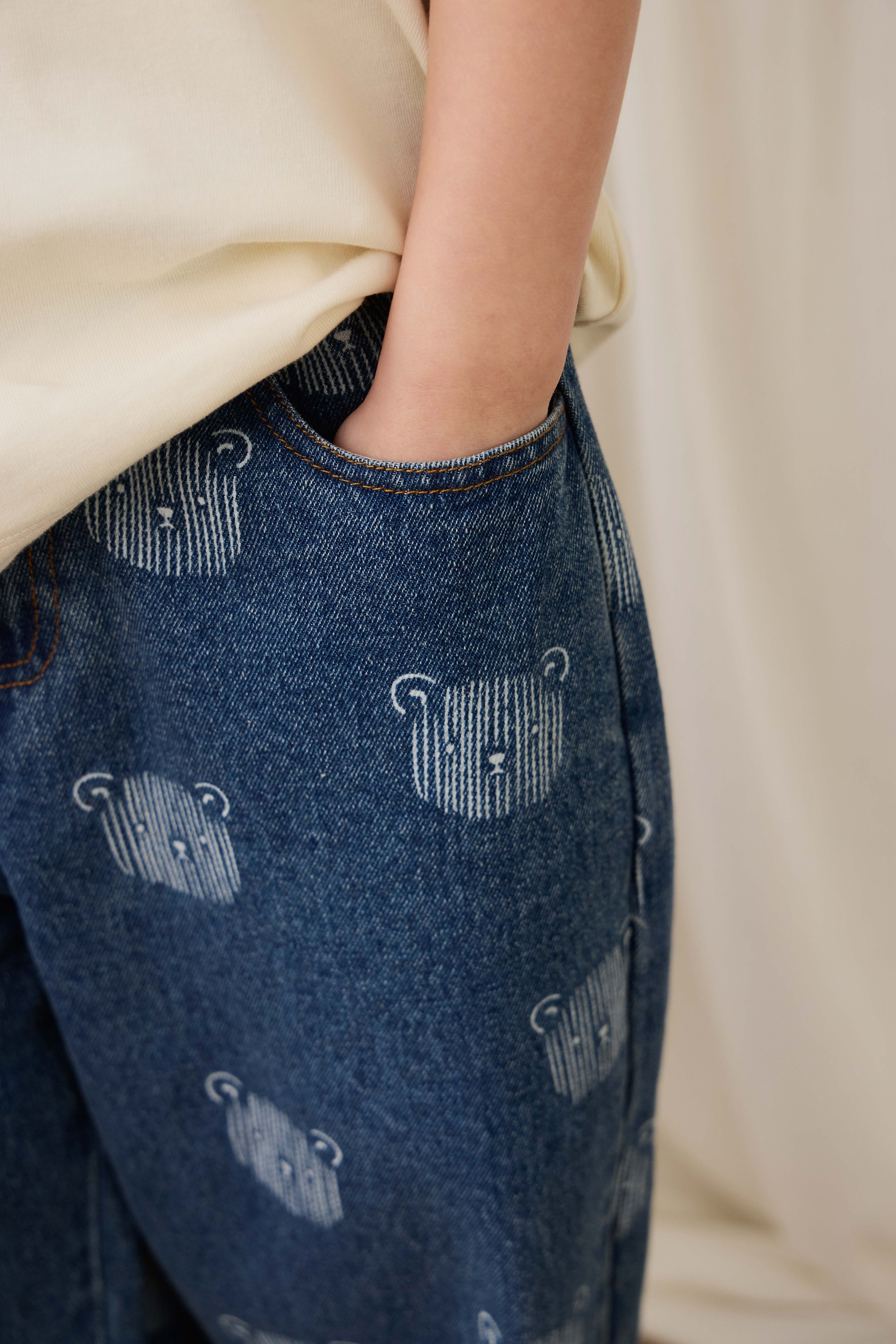 Linus Denim Pant - Teddy Face Denim