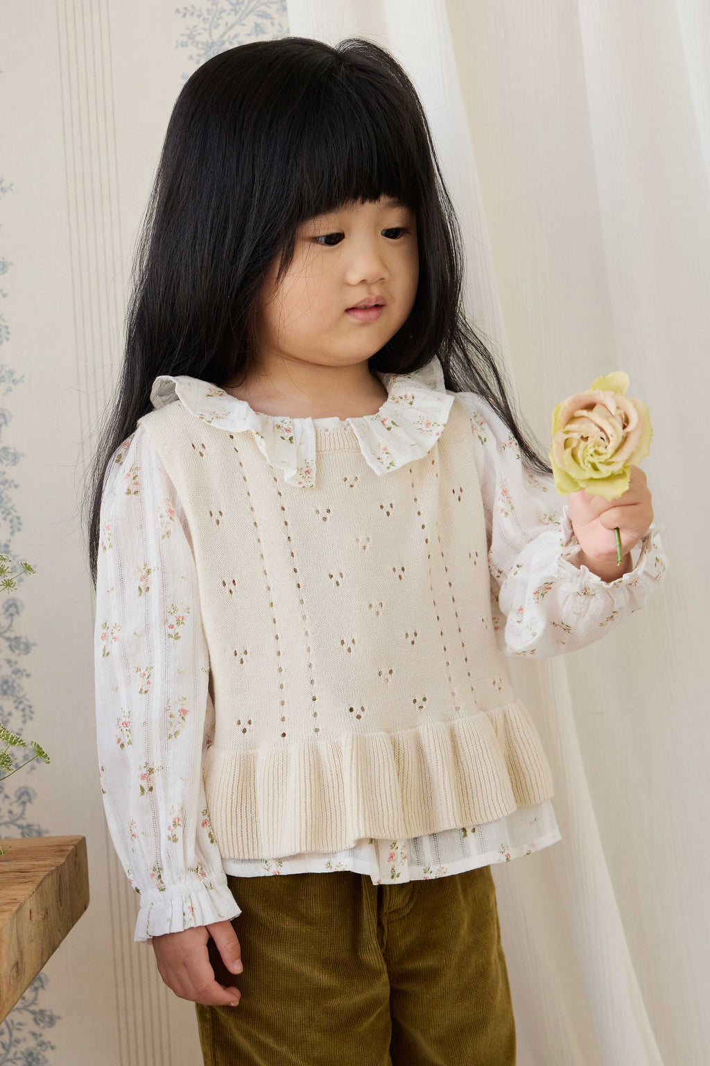 Erica Knitted Top - Vanilla