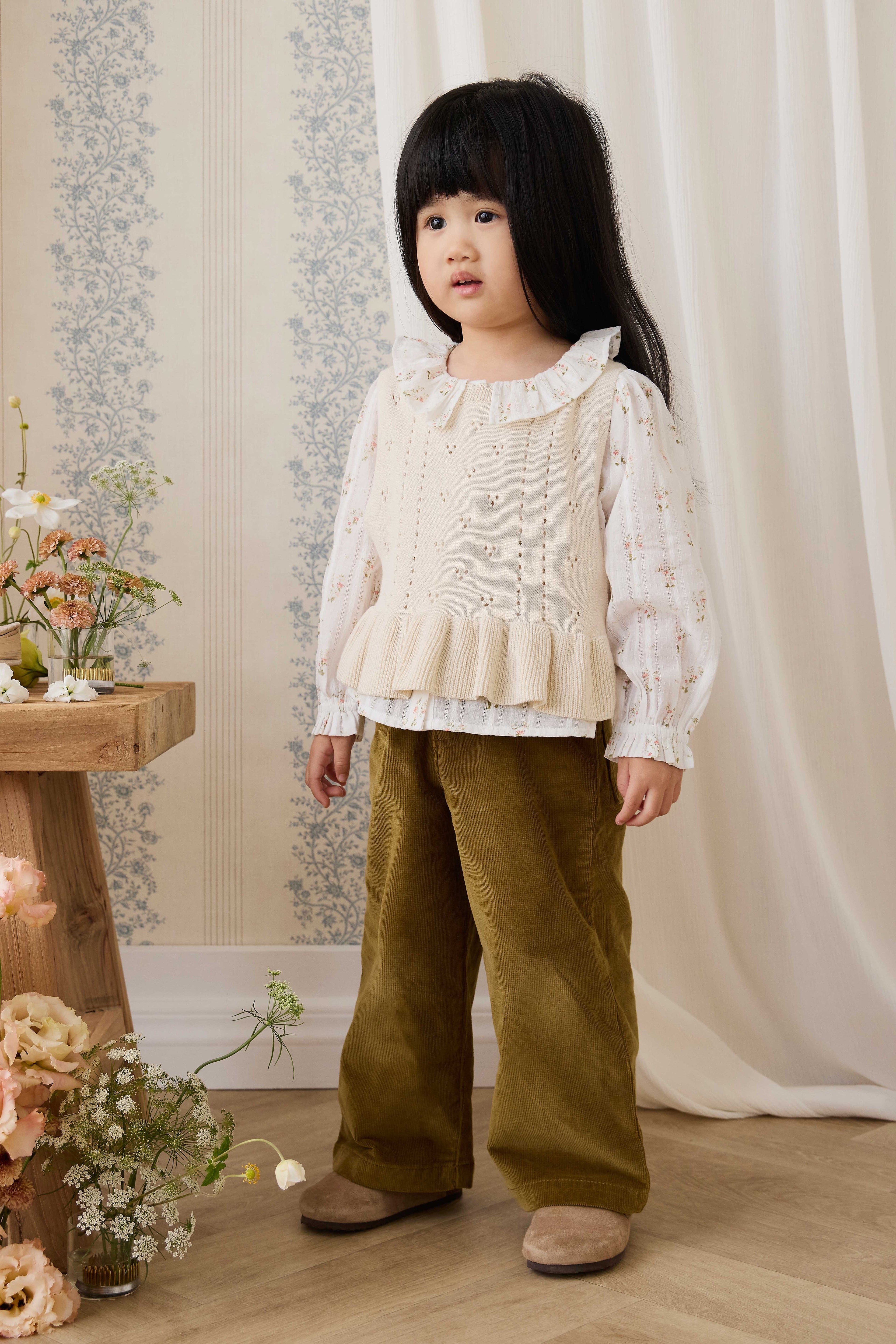 Erica Knitted Top - Vanilla