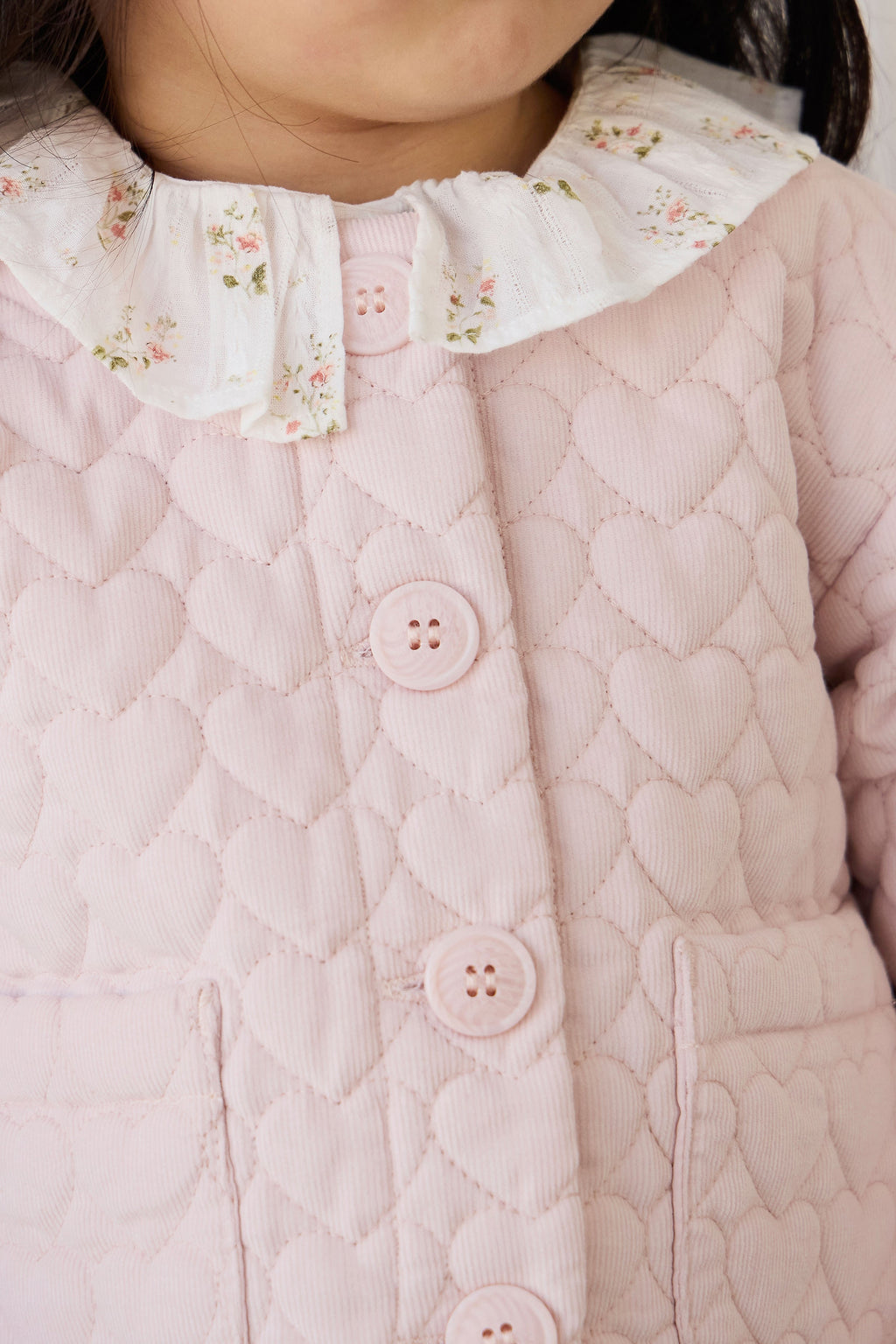 Elara Pincord Jacket - Soft Misty Rose