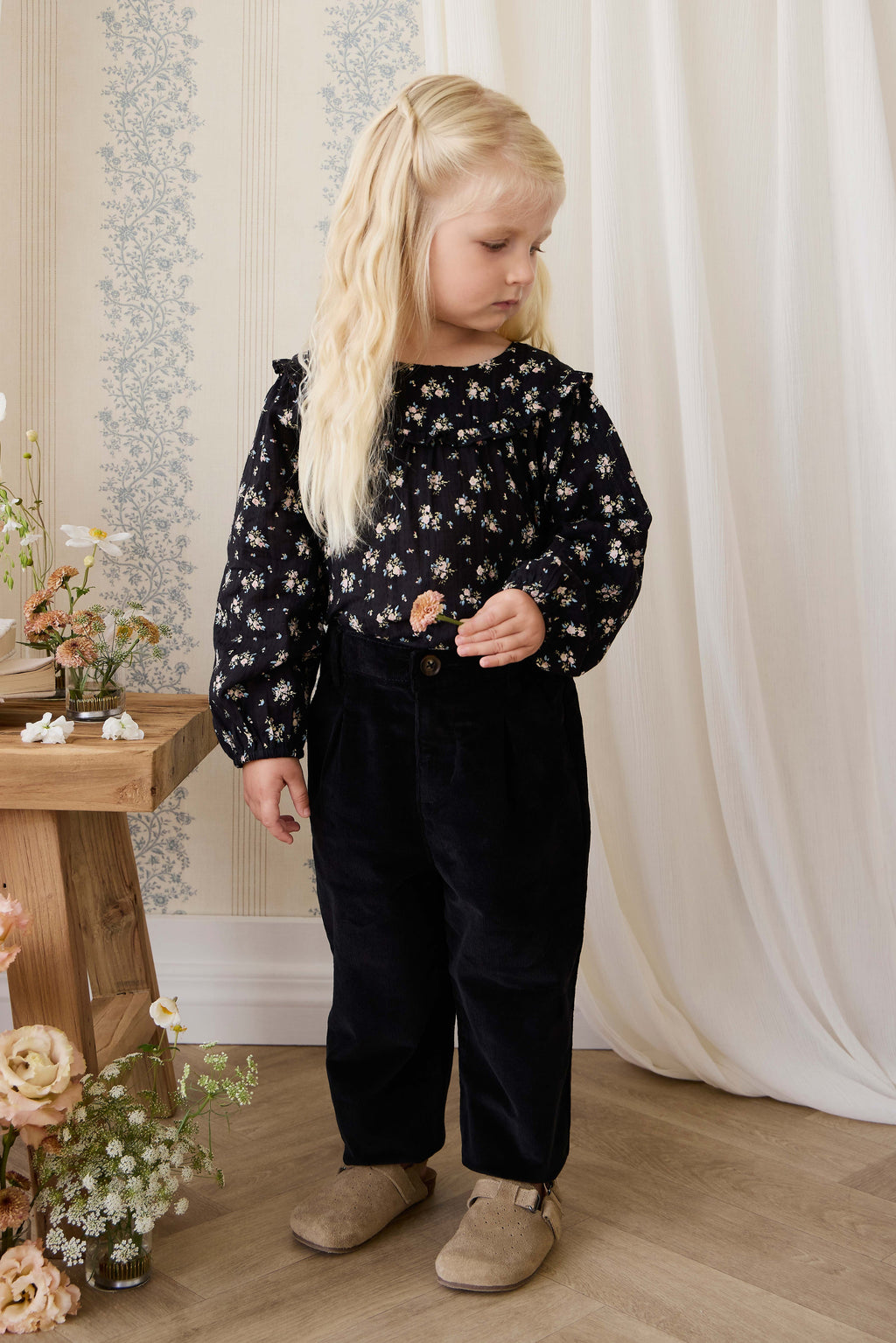 Adelaide Pant - Black Sesame