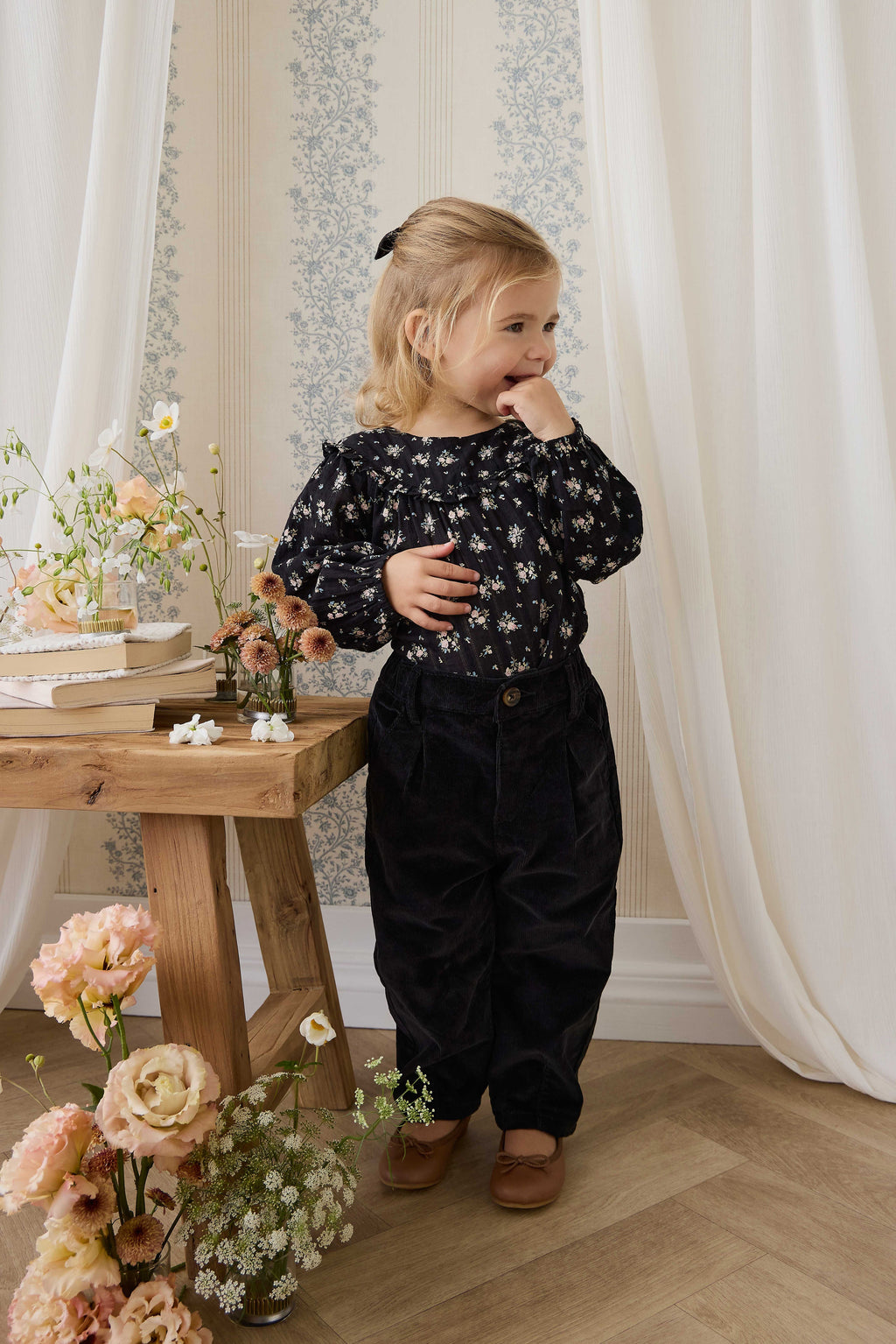 Adelaide Pant - Black Sesame