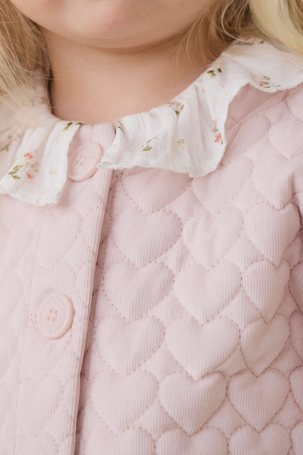Elara Pincord Jacket - Soft Misty Rose