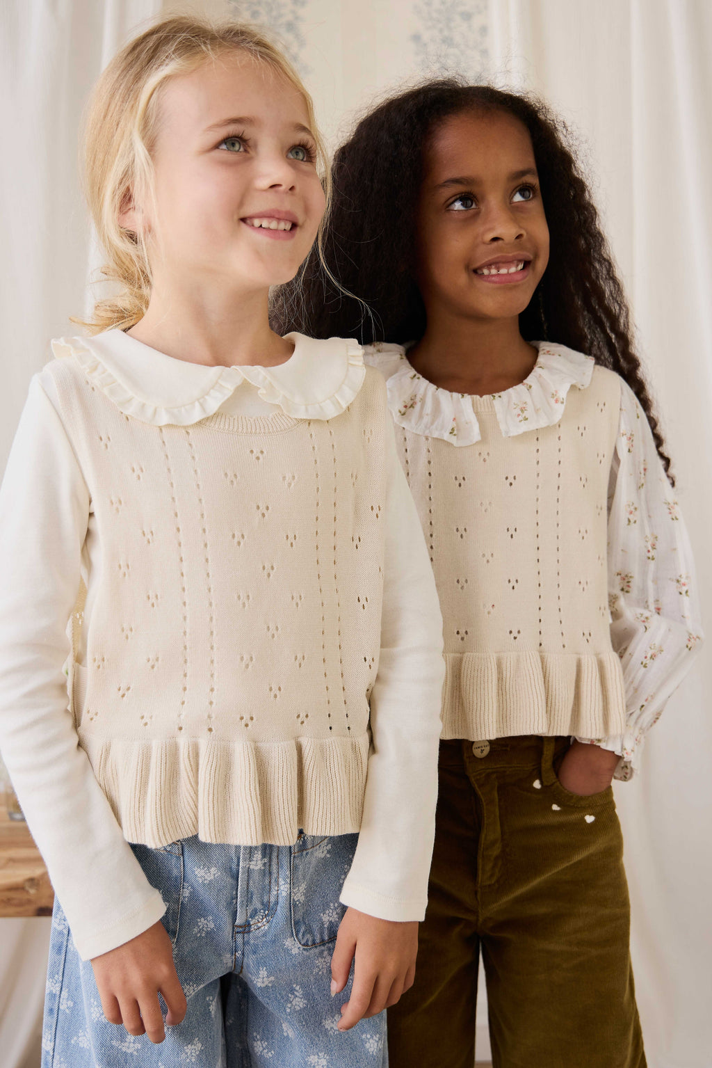 Erica Knitted Top - Vanilla