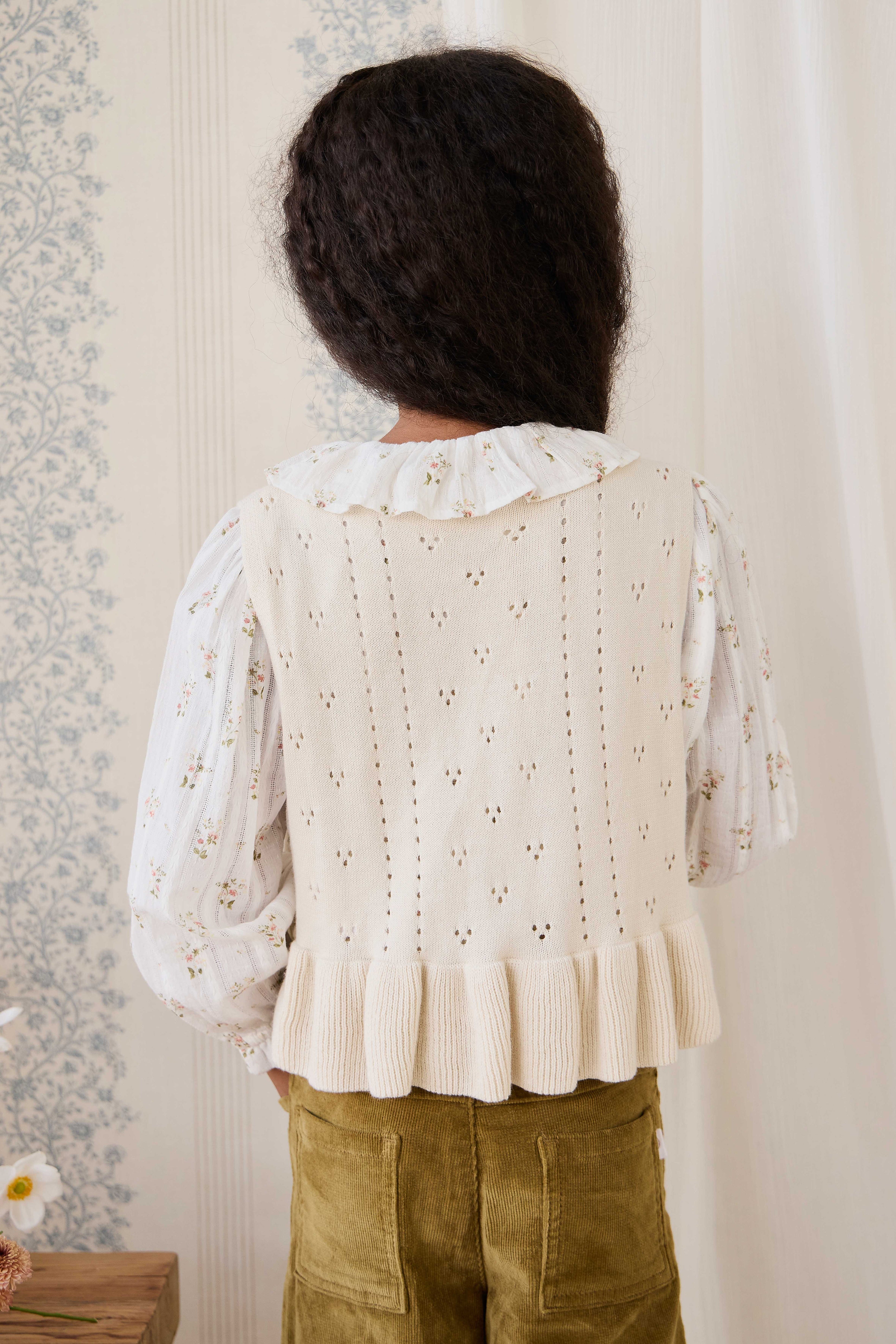 Erica Knitted Top - Vanilla
