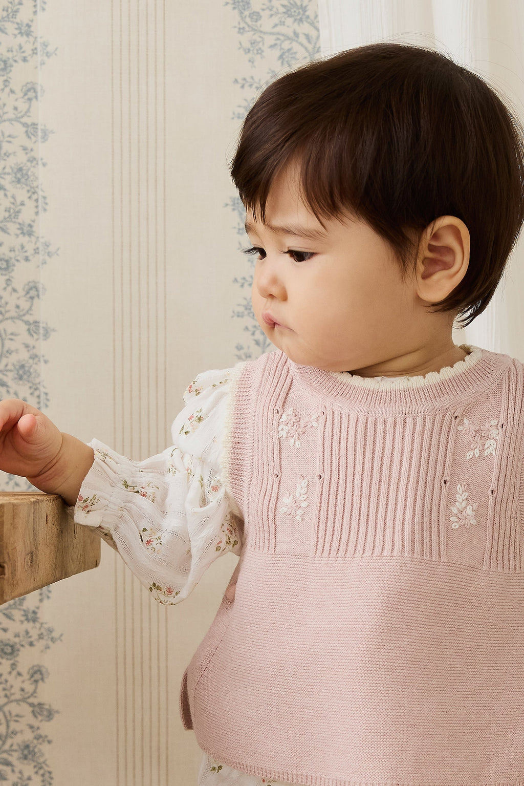 Abbie Knitted Top - Sweetpea Marle Abbie Flower