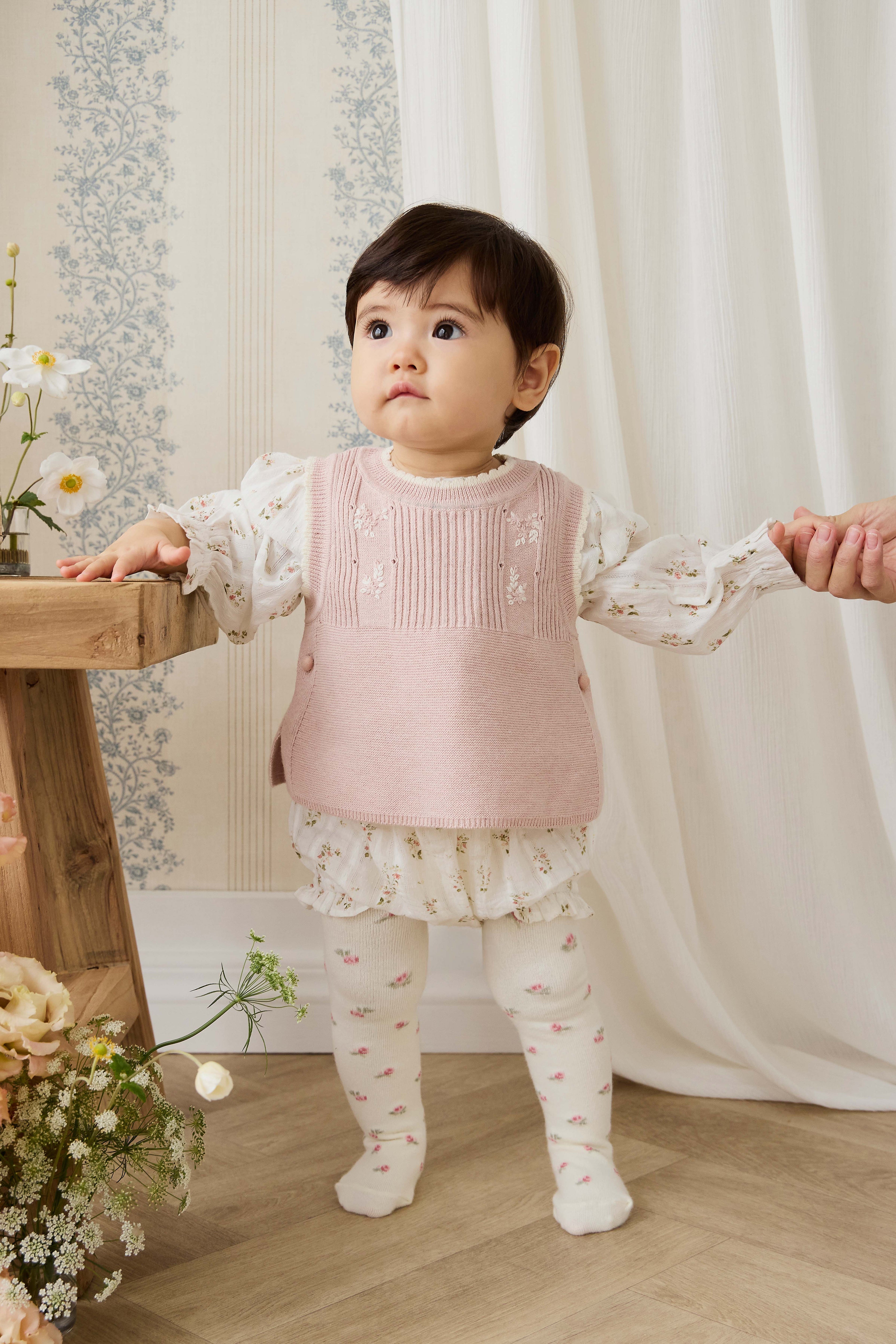 Abbie Knitted Top - Sweetpea Marle Abbie Flower