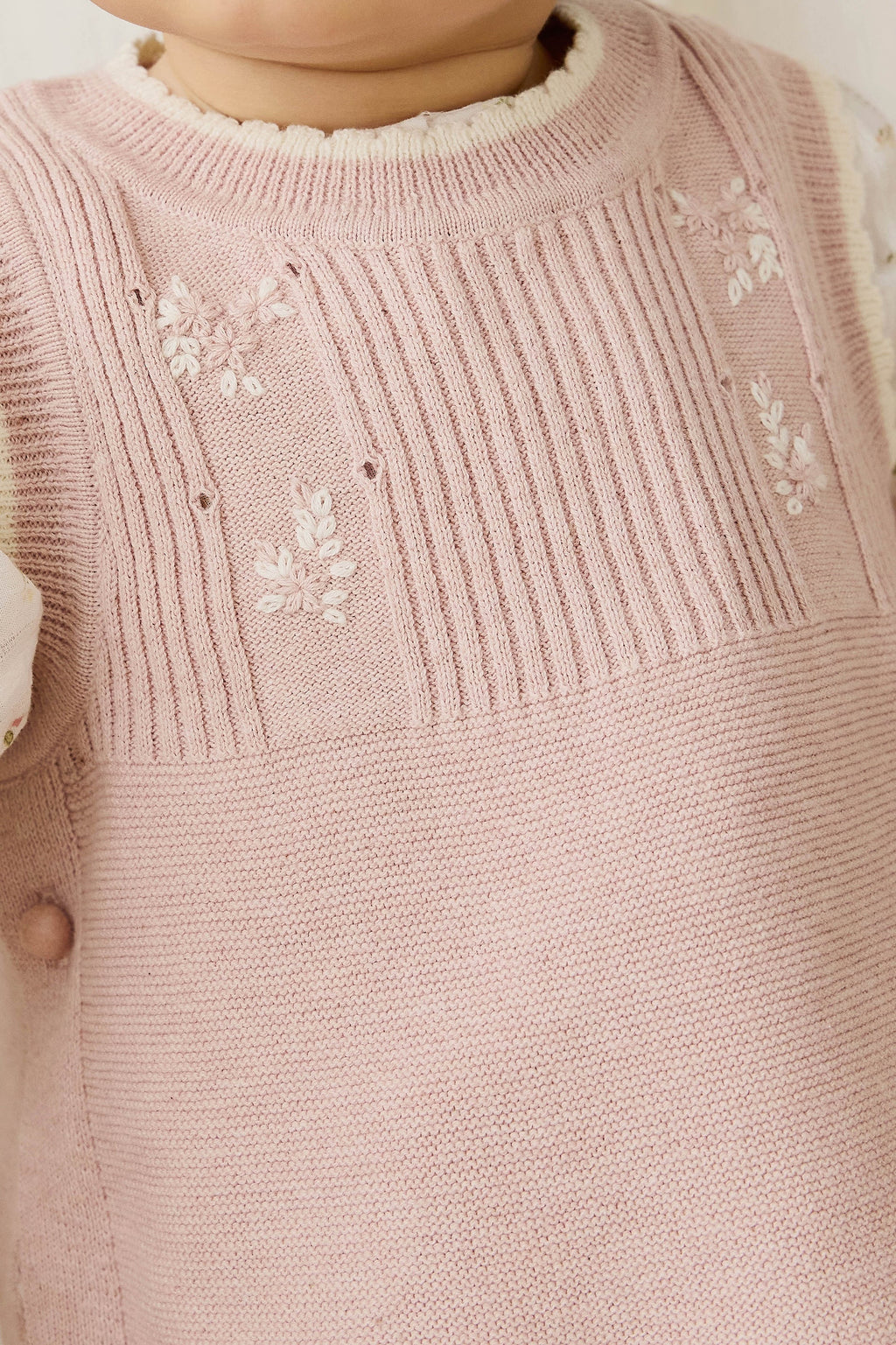 Abbie Knitted Top - Sweetpea Marle Abbie Flower