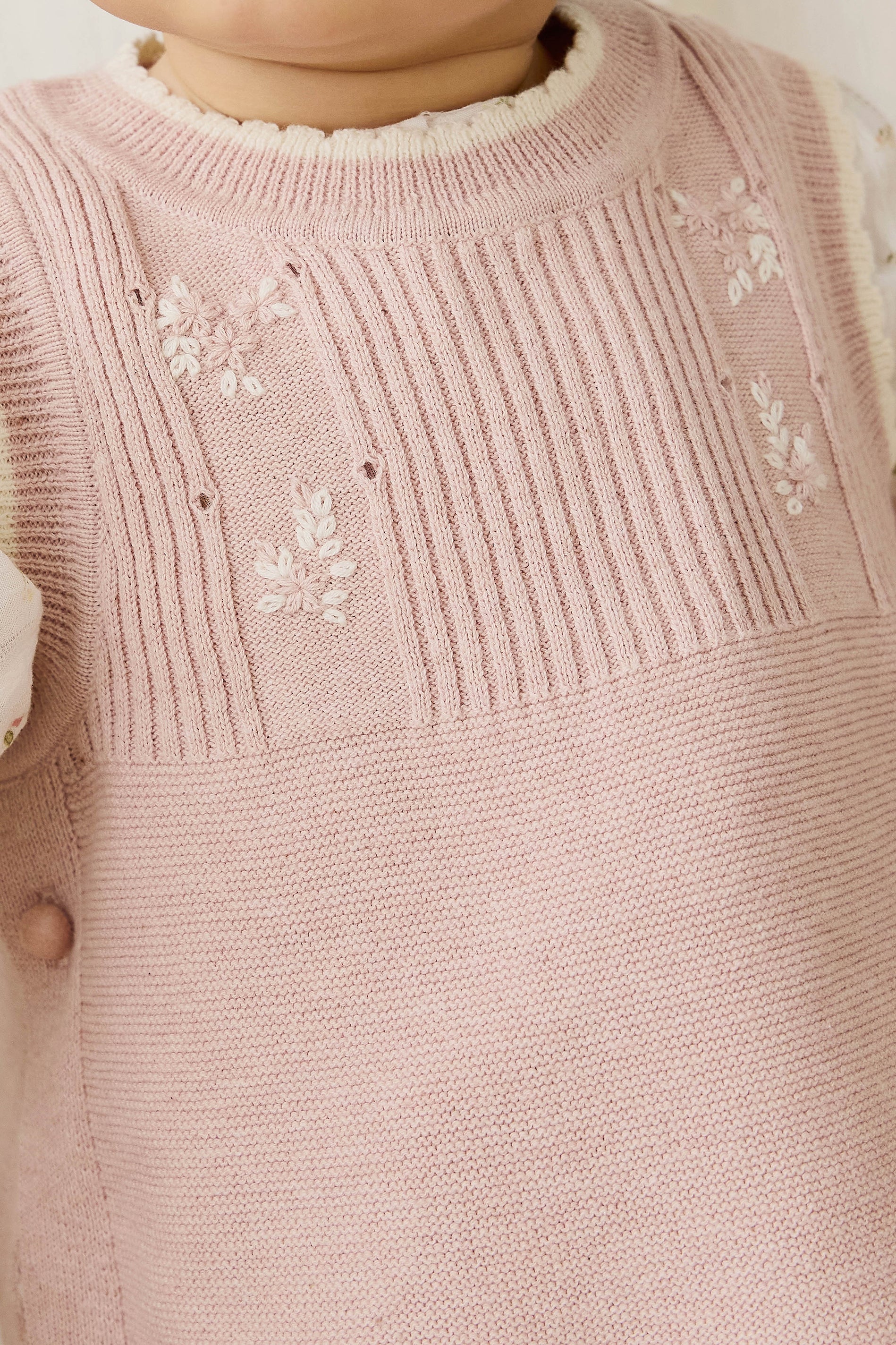 Abbie Knitted Top - Sweetpea Marle Abbie Flower