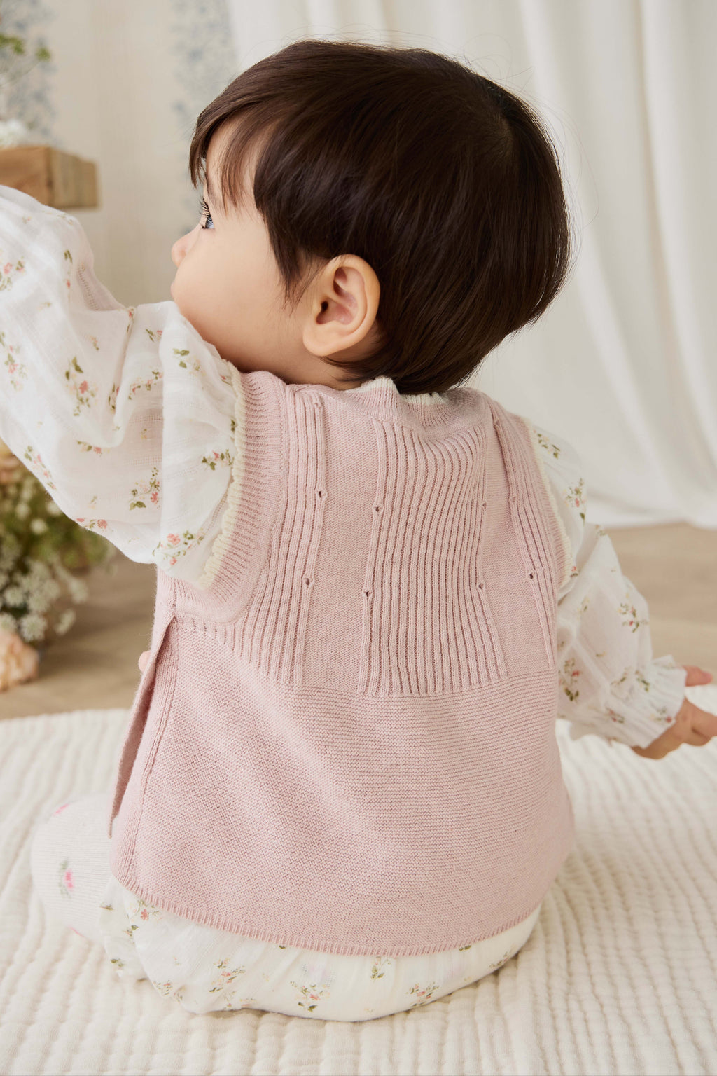 Abbie Knitted Top - Sweetpea Marle Abbie Flower