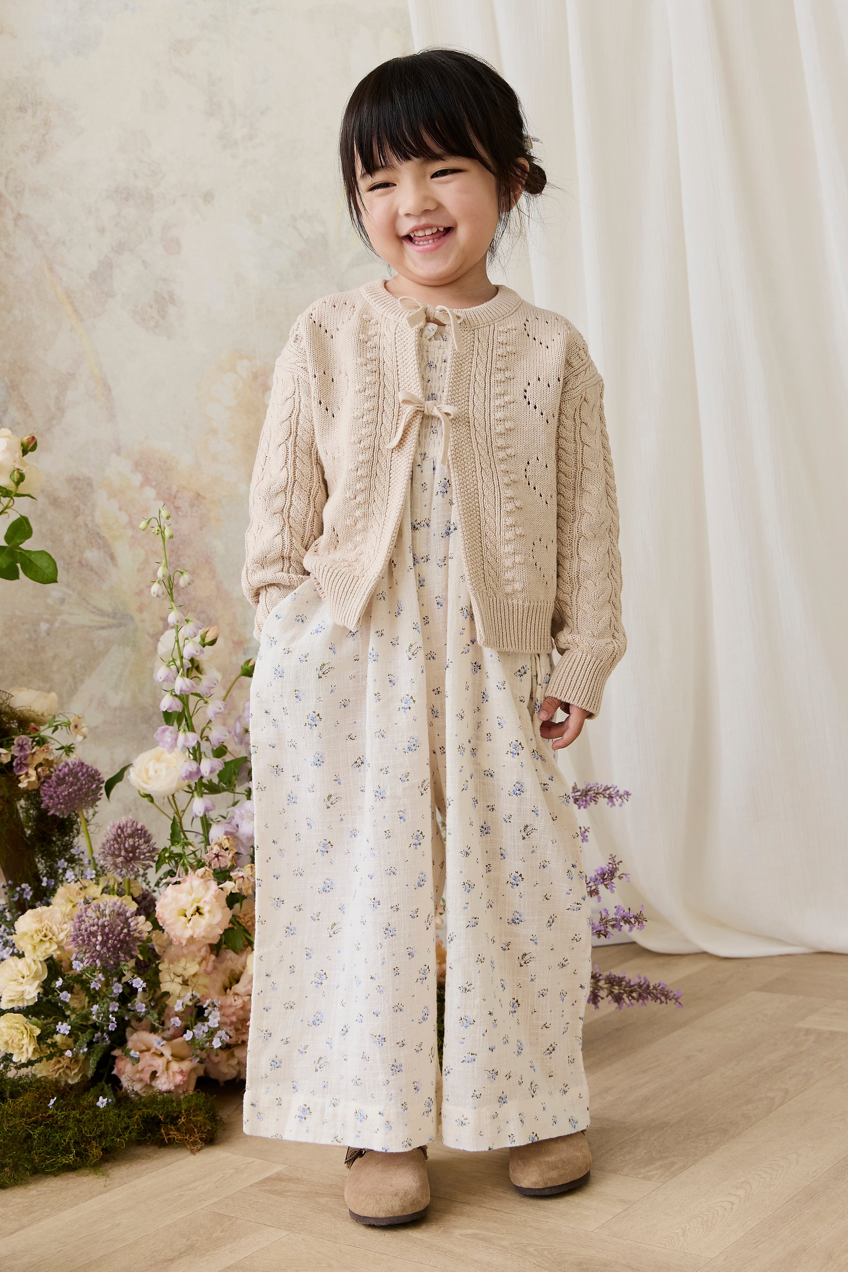 Josephine Cardigan - Light Oatmeal Marle