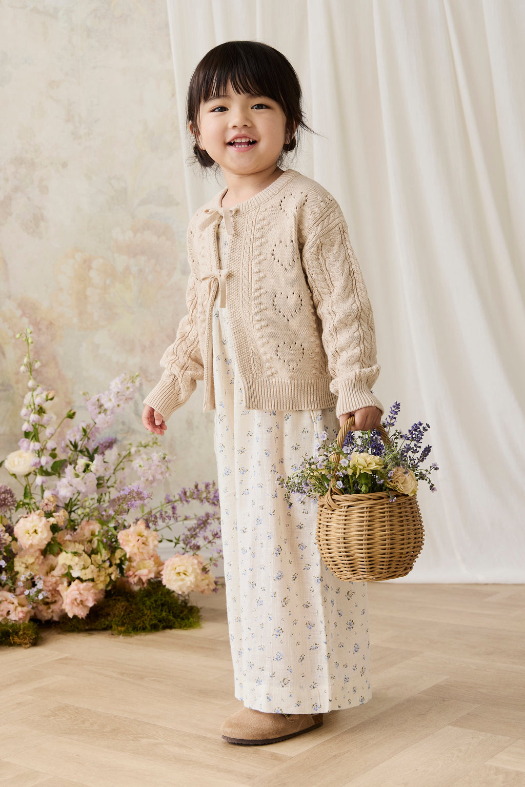 Josephine Cardigan - Light Oatmeal Marle