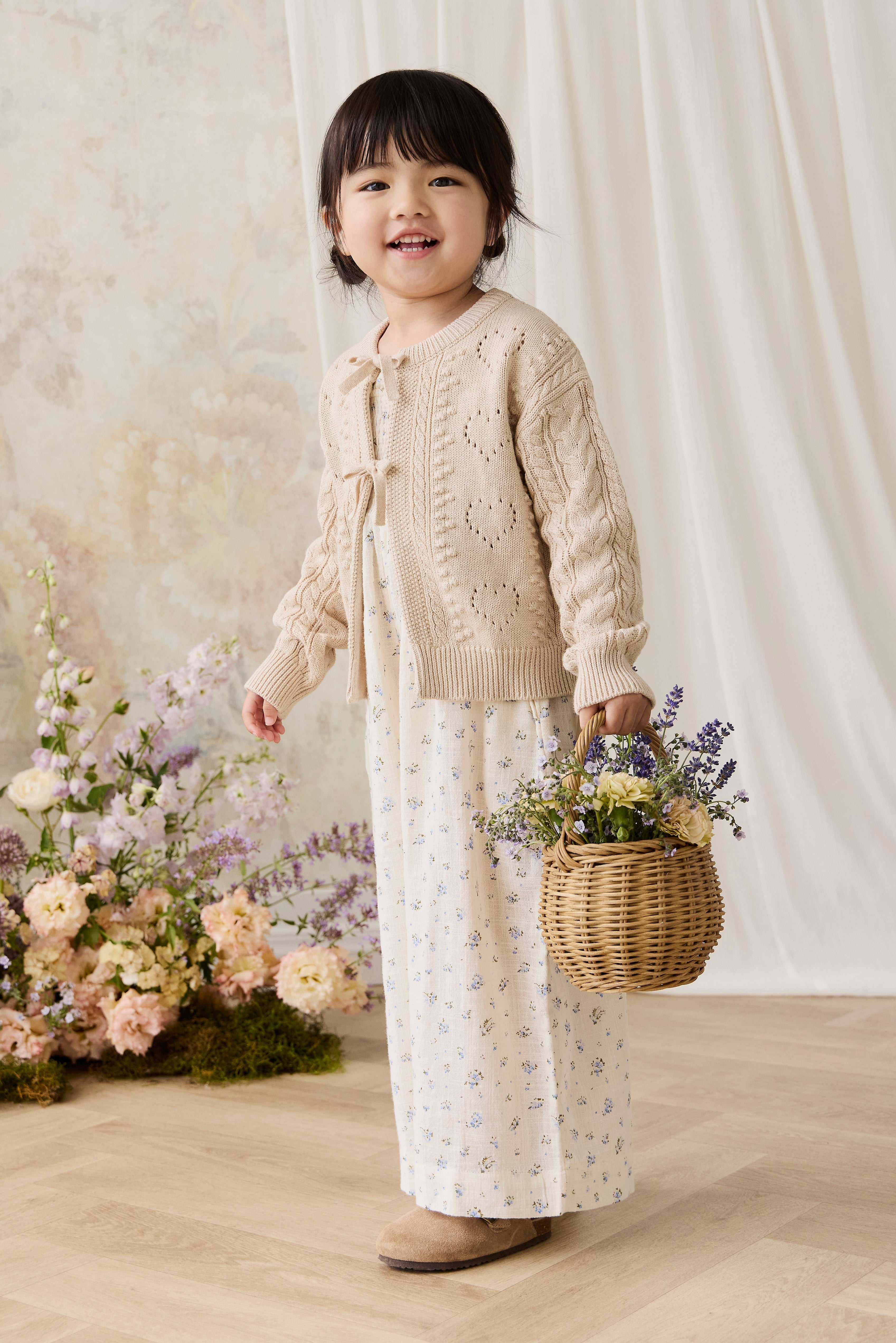 Josephine Cardigan - Light Oatmeal Marle