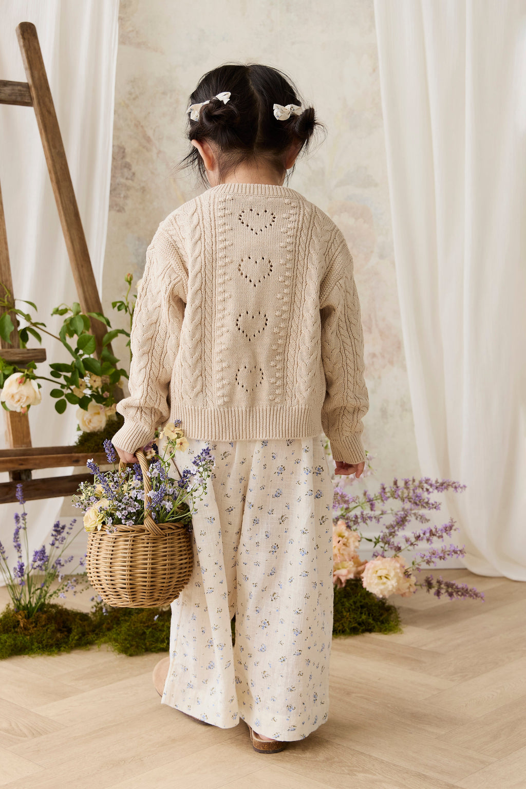 Josephine Cardigan - Light Oatmeal Marle