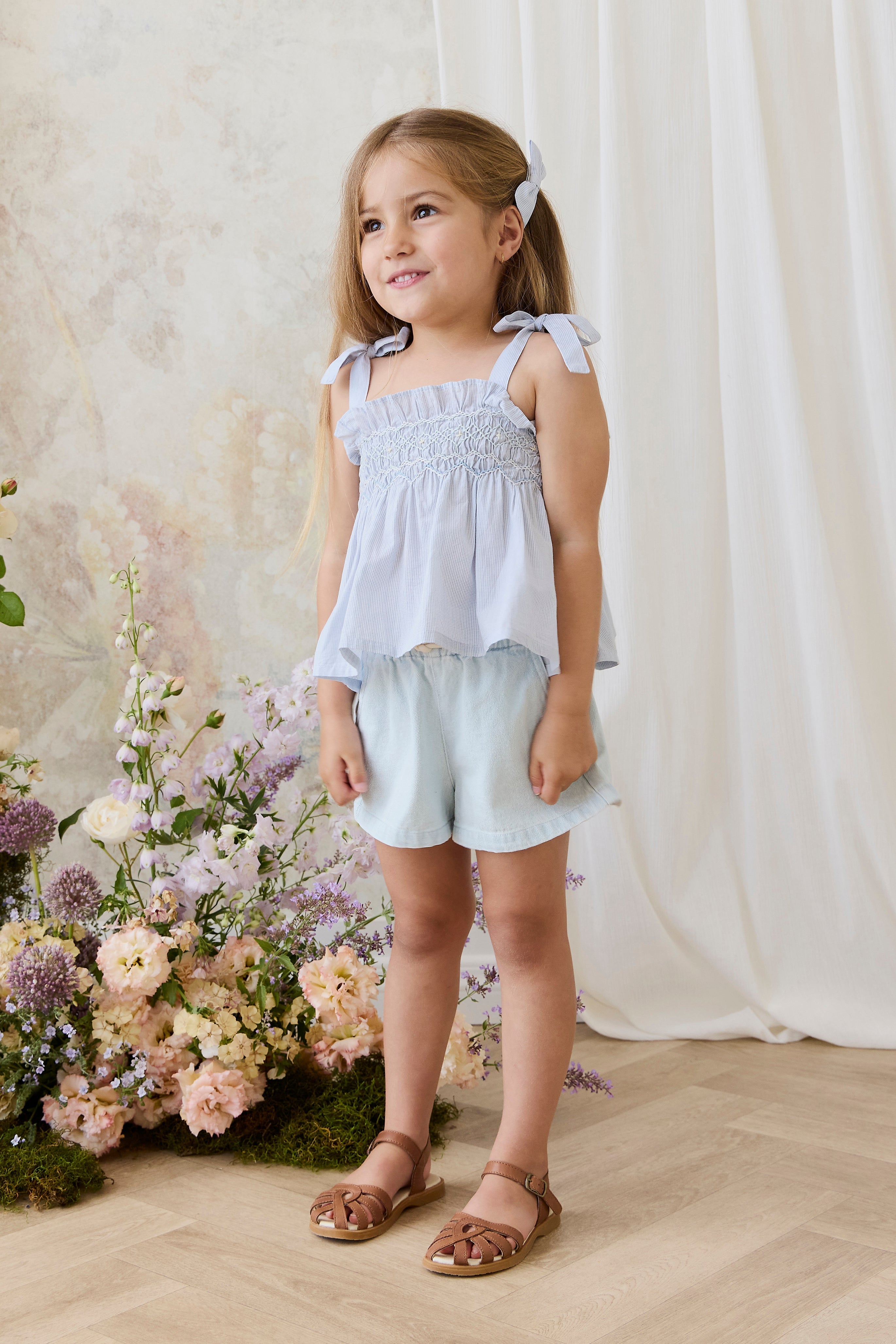 Organic Cotton Desiree Top - Petite Check