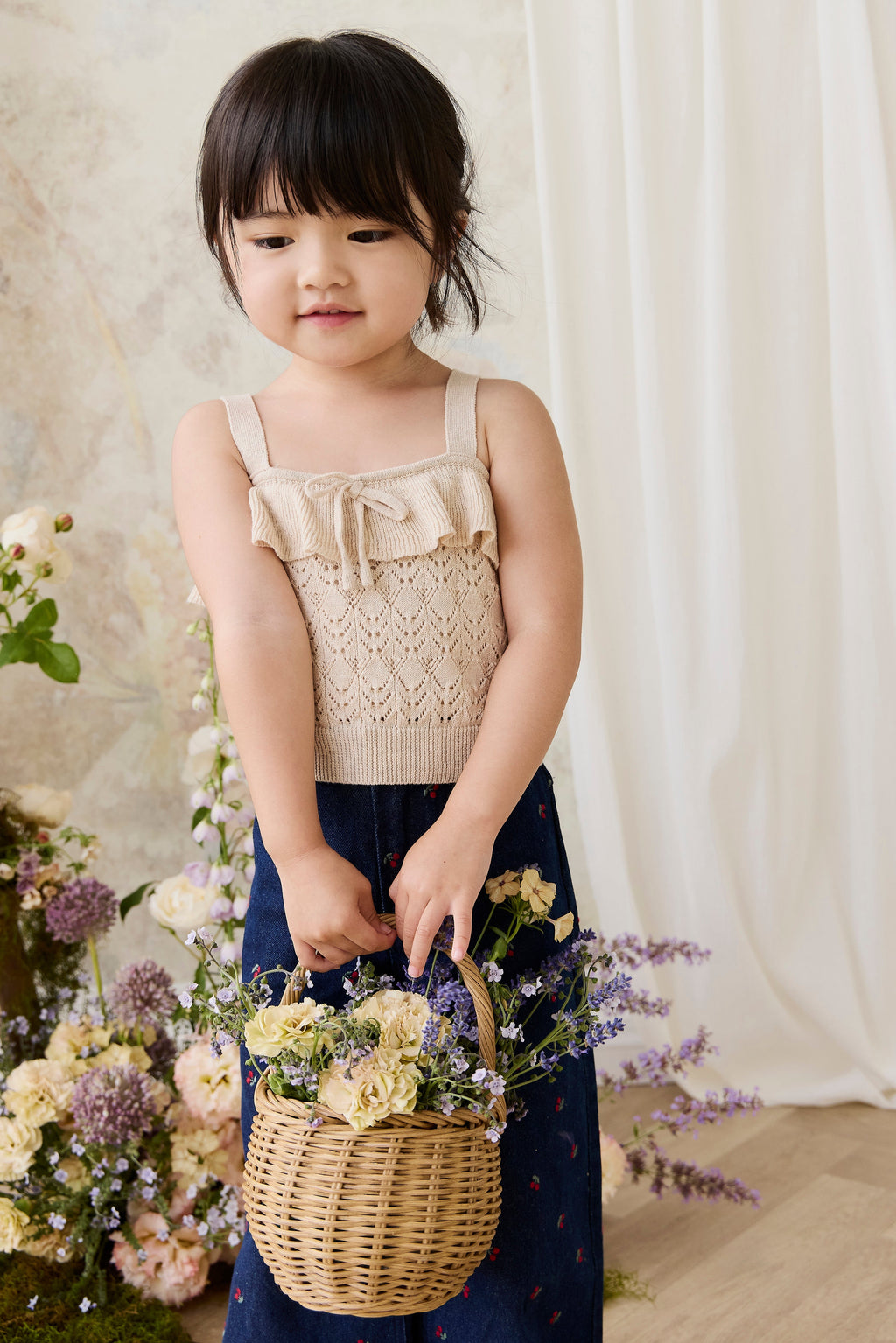 Melanie Top - Light Oatmeal Marle