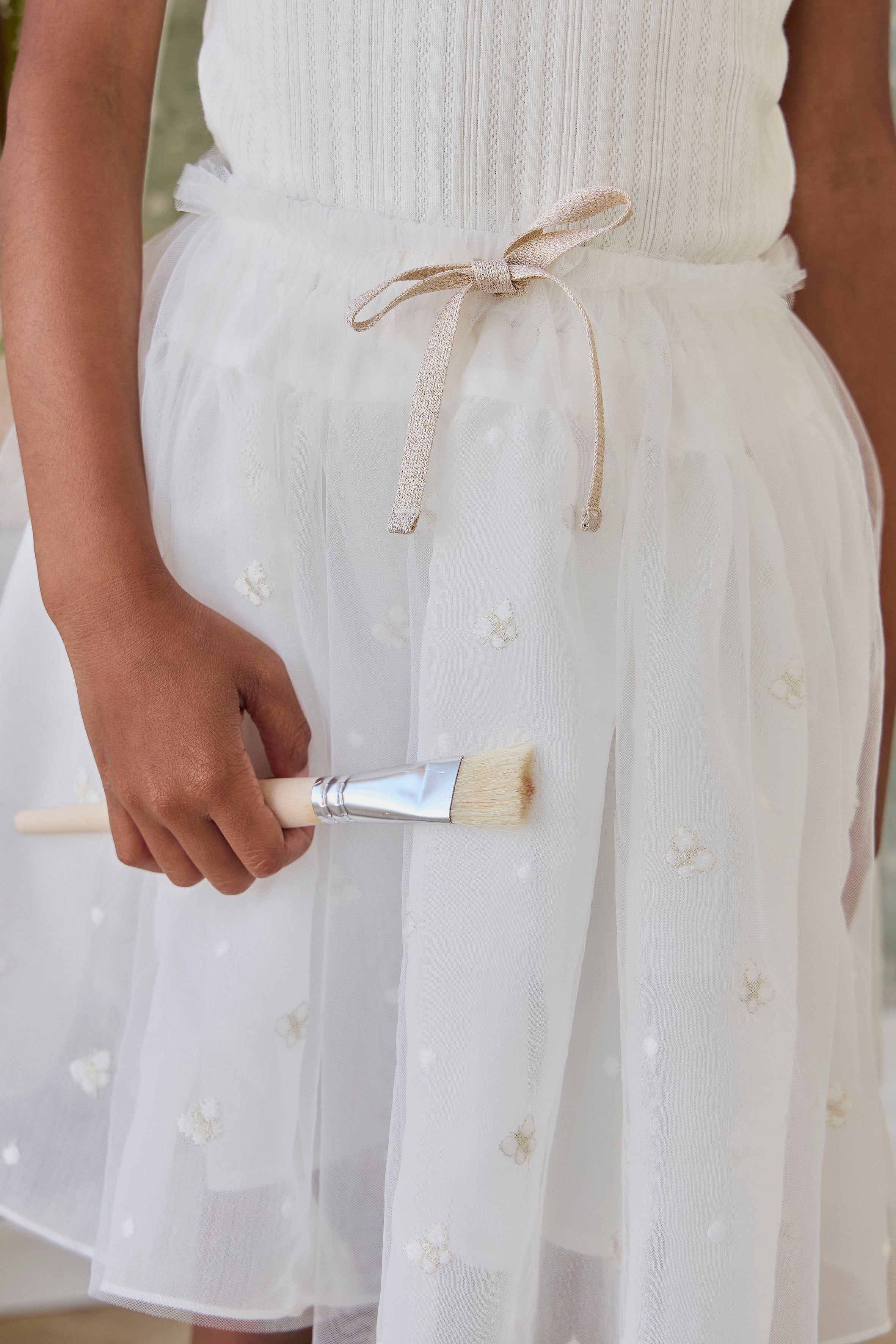 Bellamy Skirt - Parchment Ballerina Butterfiles
