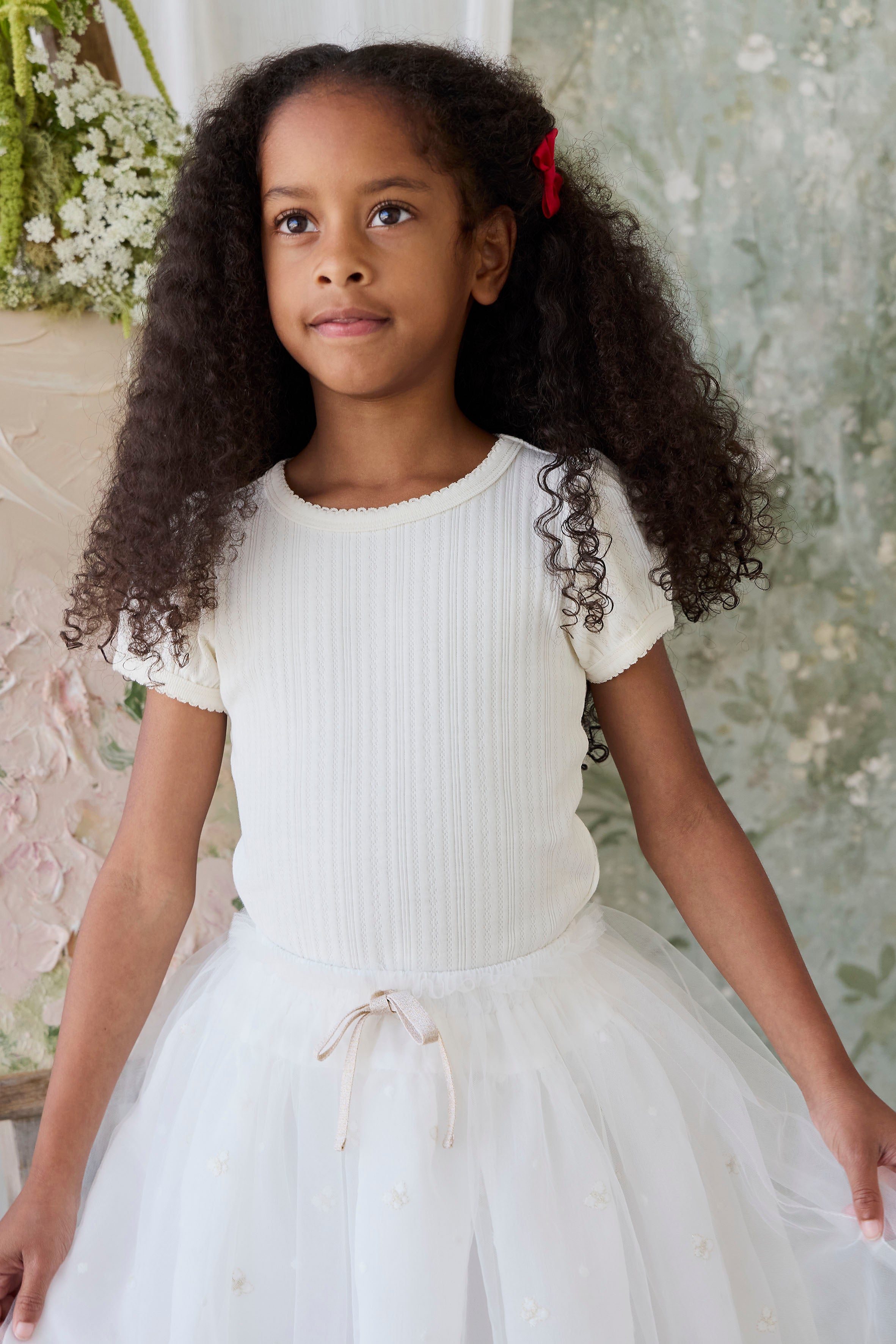 Bellamy Skirt - Parchment Ballerina Butterfiles