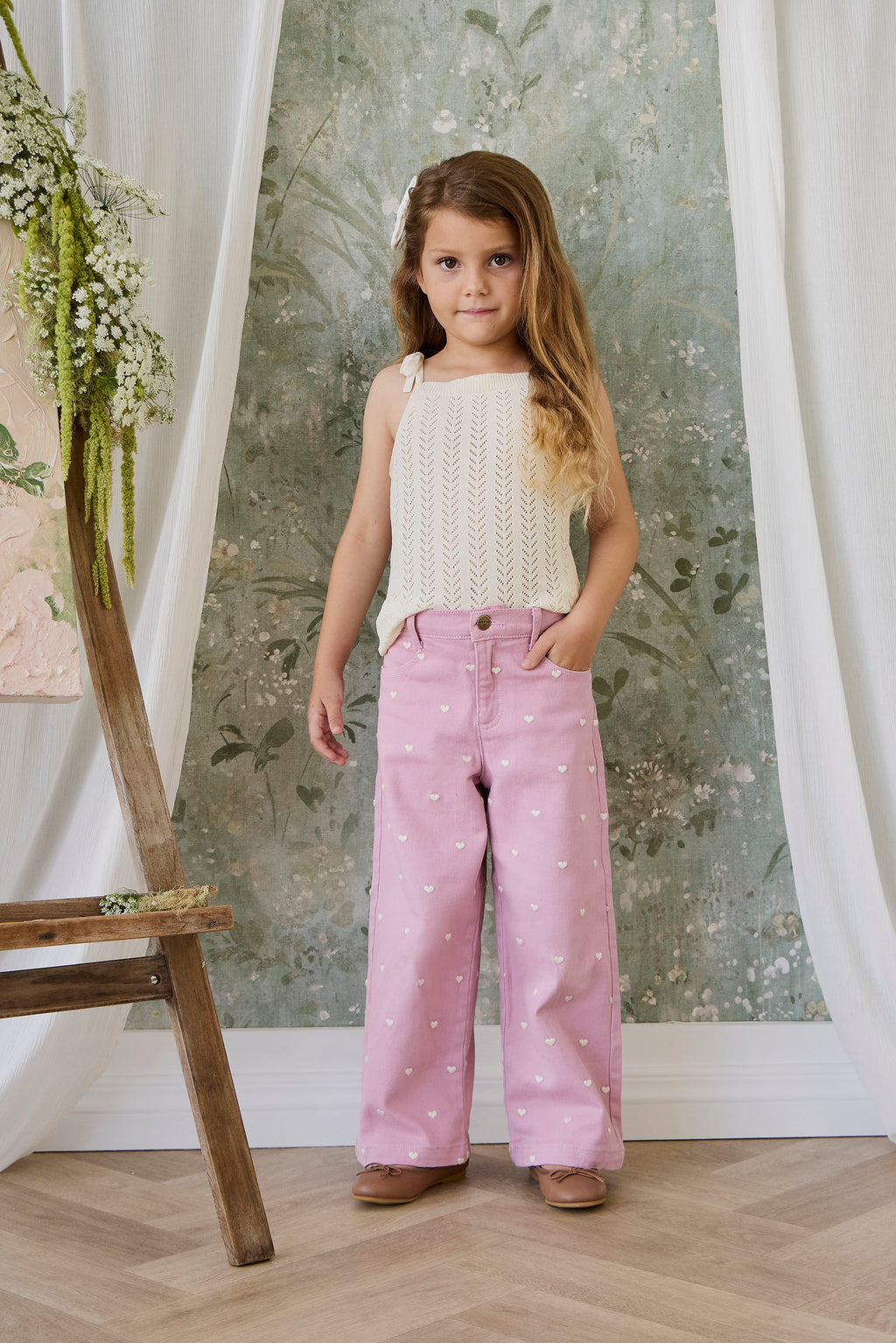 Astra Pant - Petite Heart Orchid
