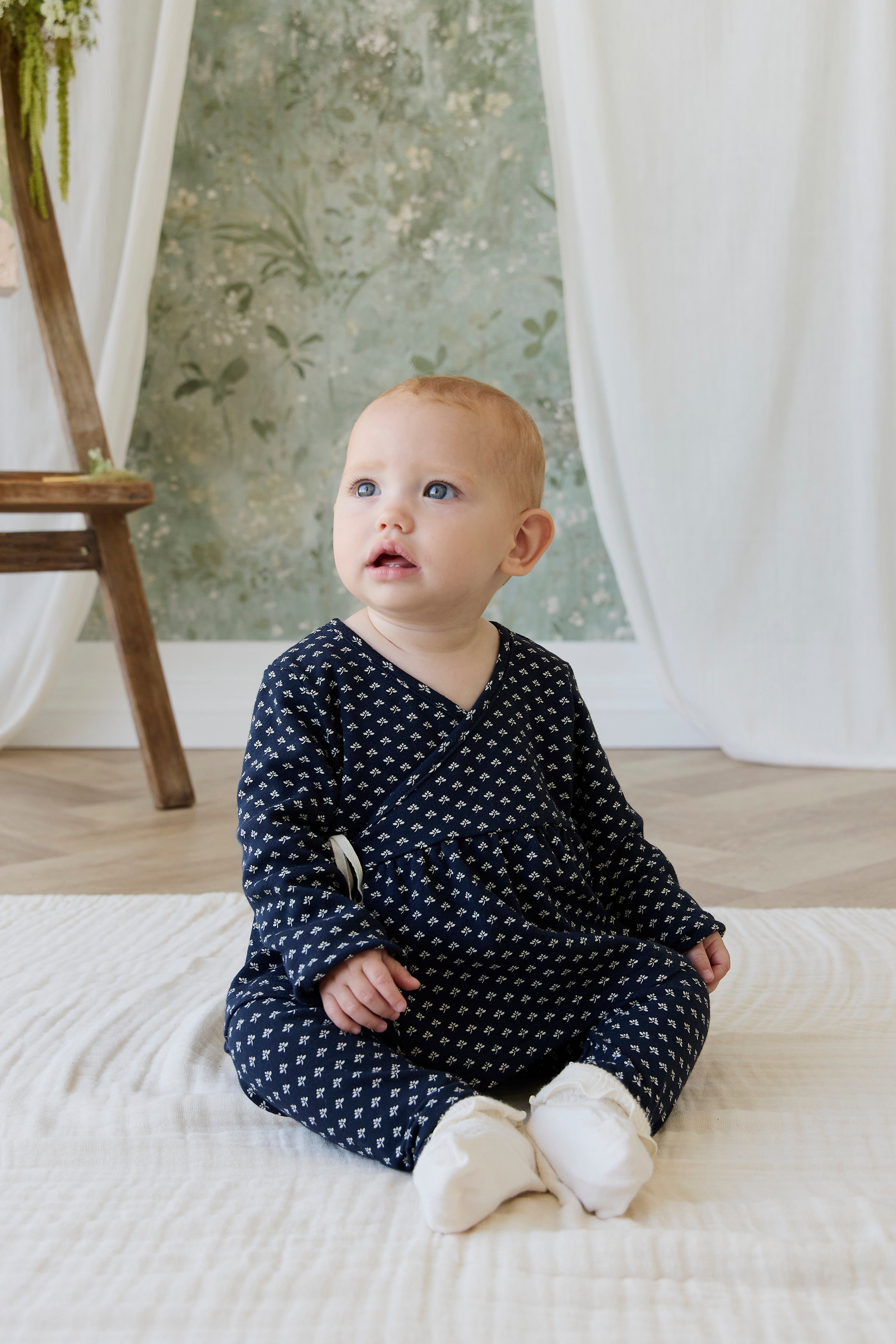 Organic Cotton Petal Wrap Top