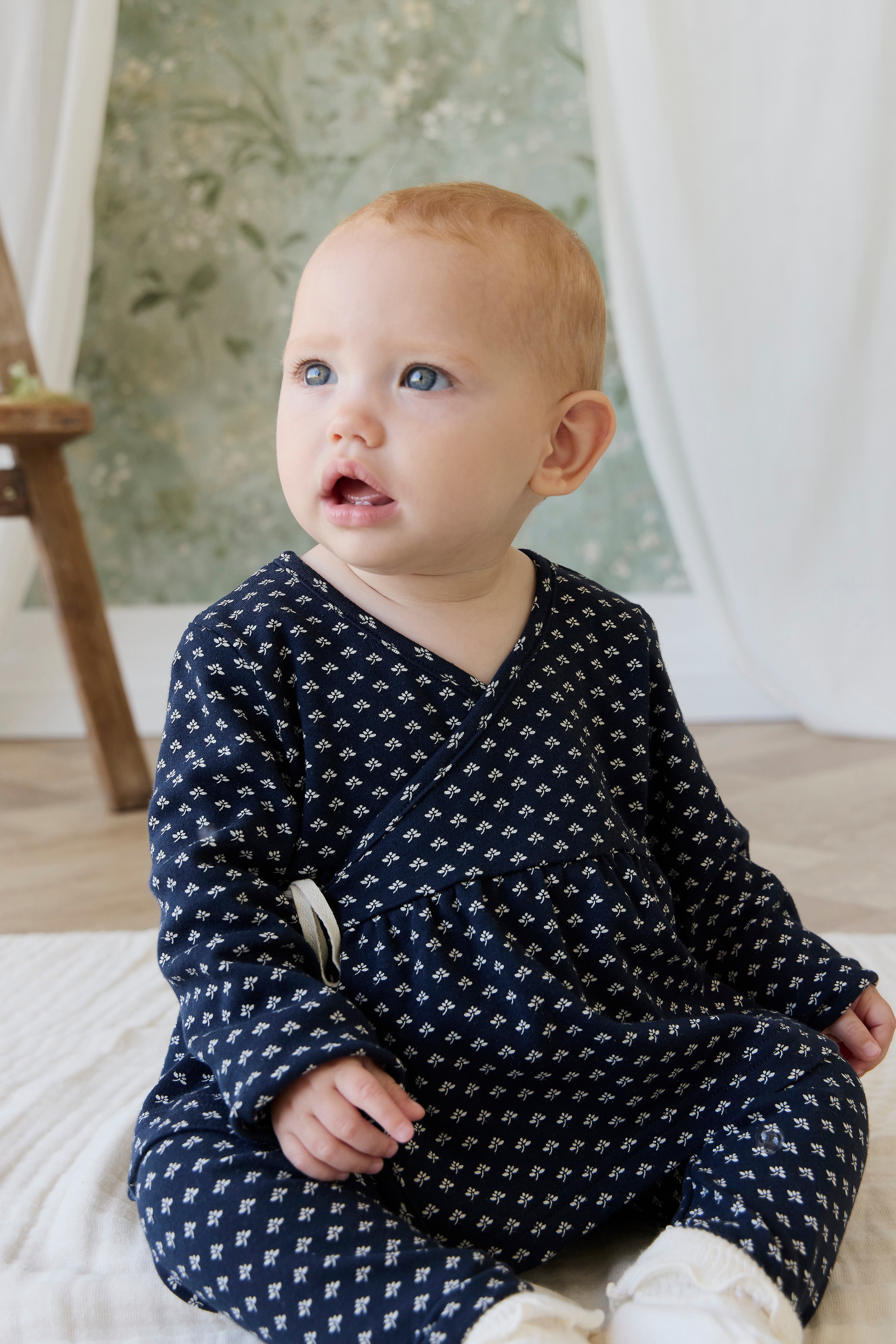 Organic Cotton Petal Wrap Top
