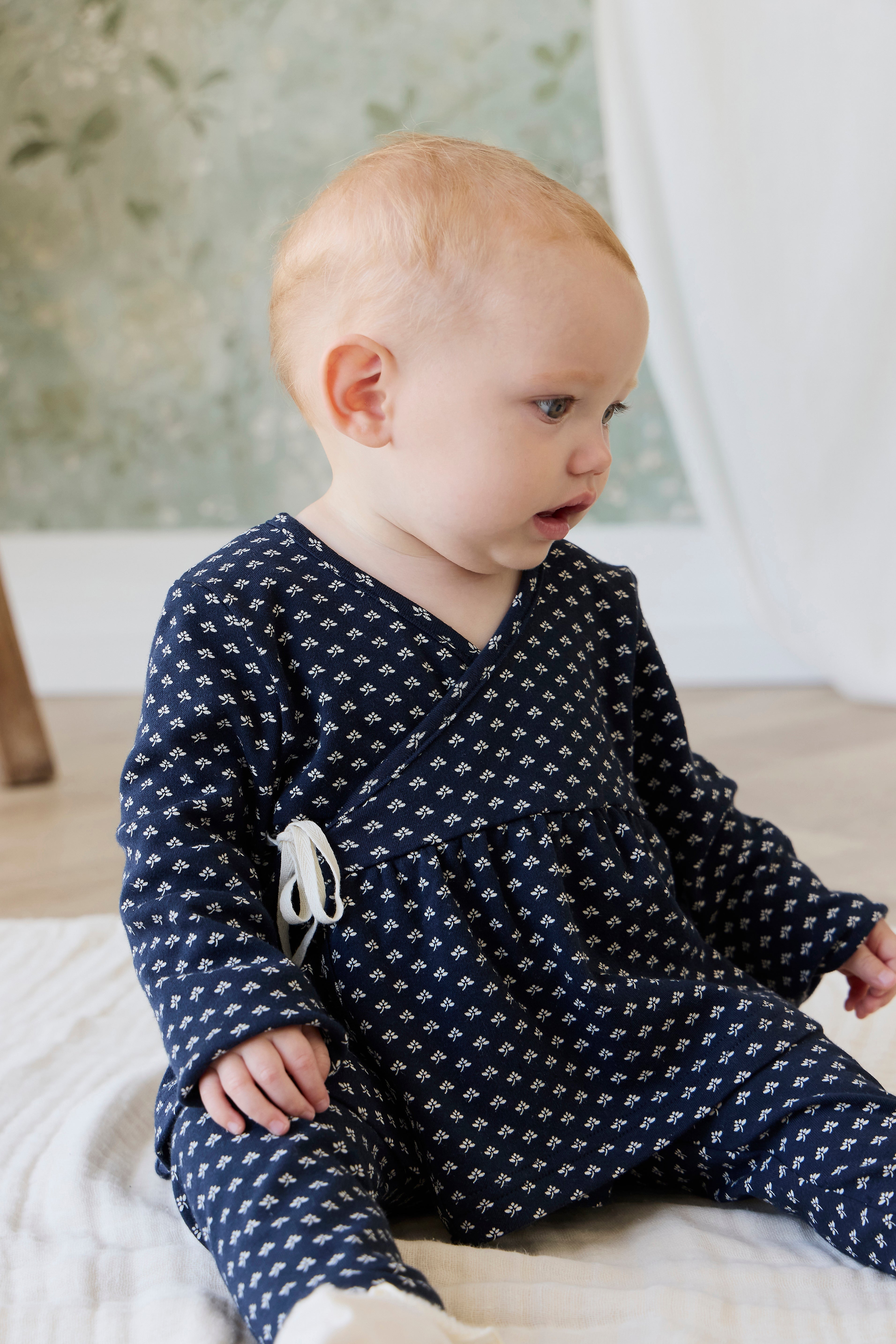 Organic Cotton Petal Wrap Top