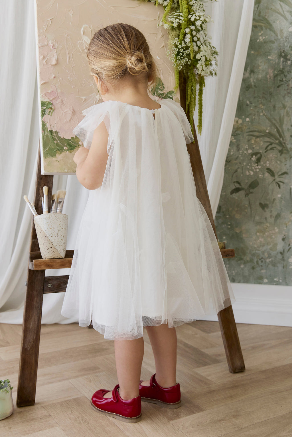 Cotton Dress with embroidered detail