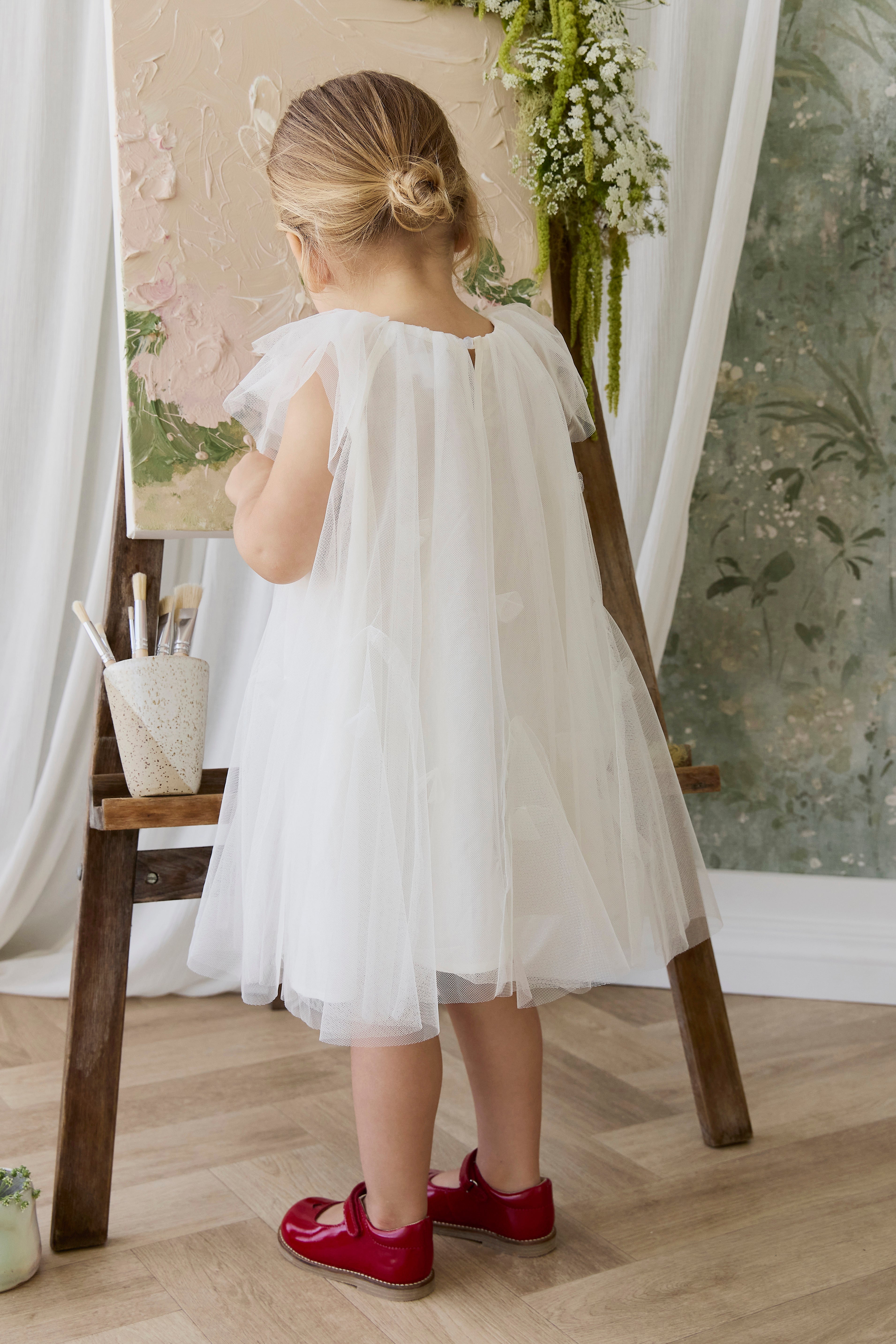 Cotton Dress with embroidered detail
