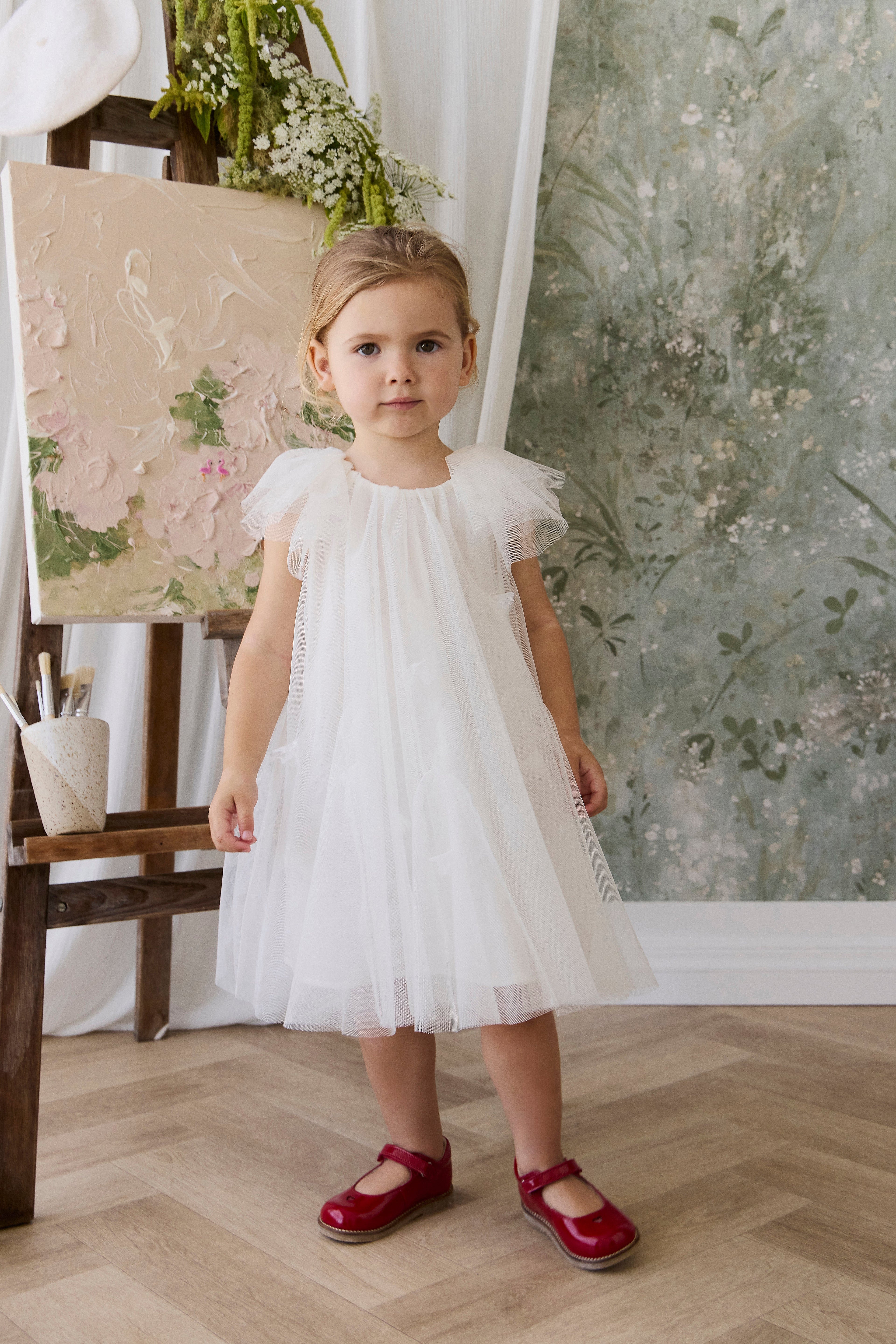 Cotton Dress with embroidered detail