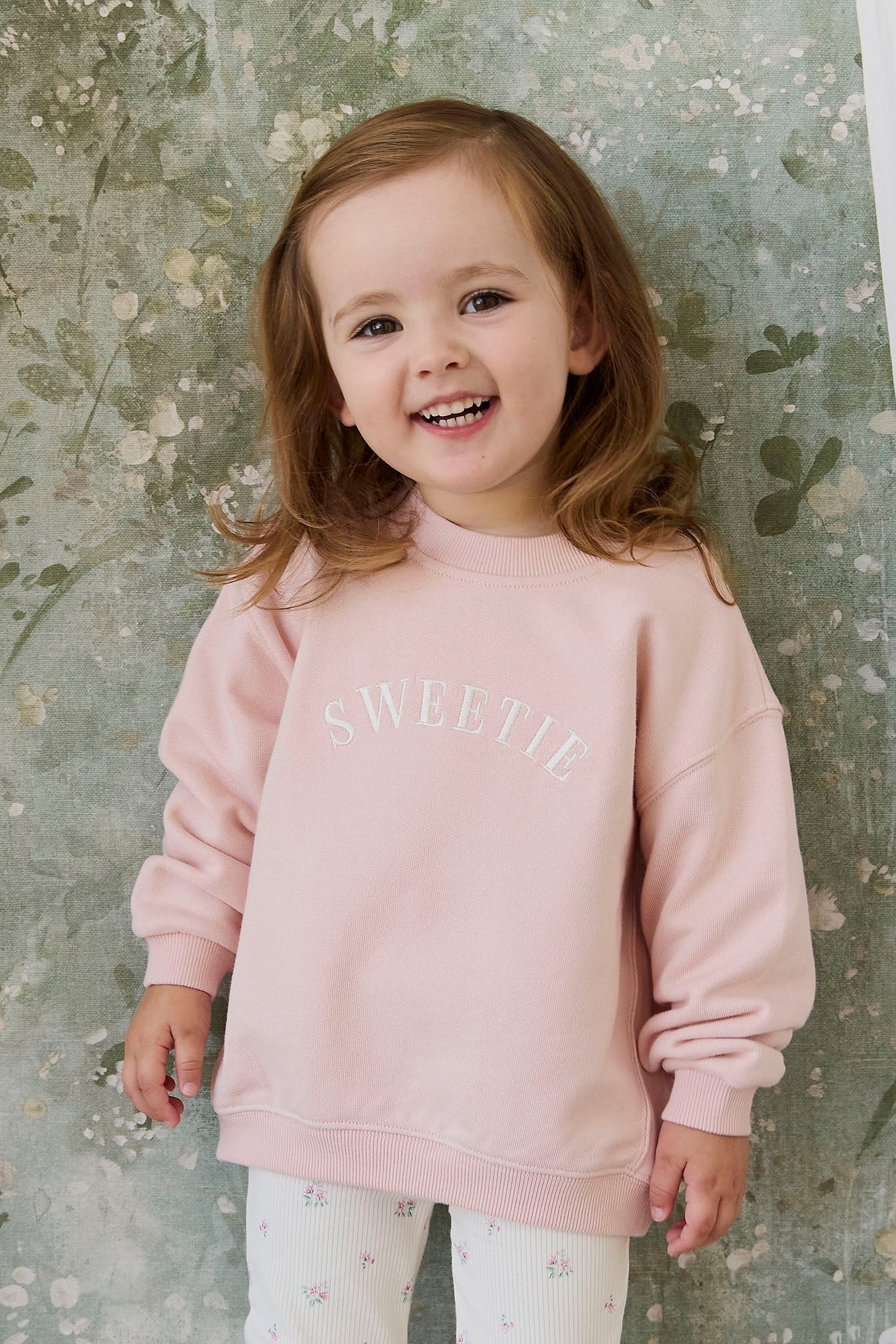 Organic Cotton Rhea Sweatshirt - Cloud Pink Sweetie