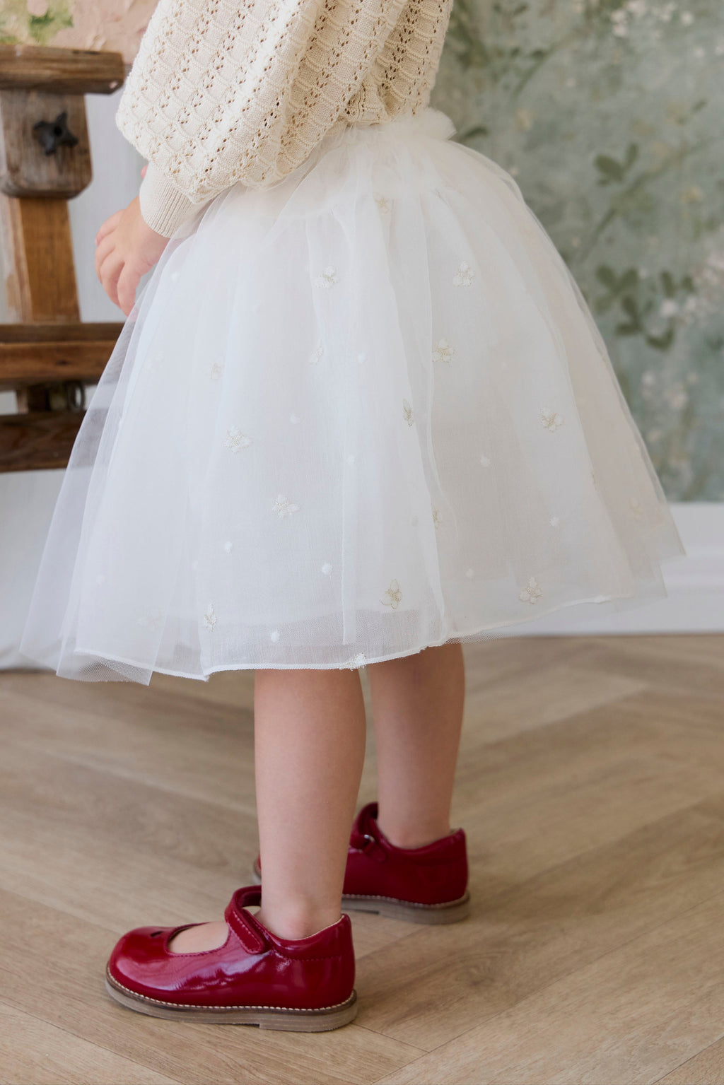 Bellamy Skirt - Parchment Ballerina Butterfiles