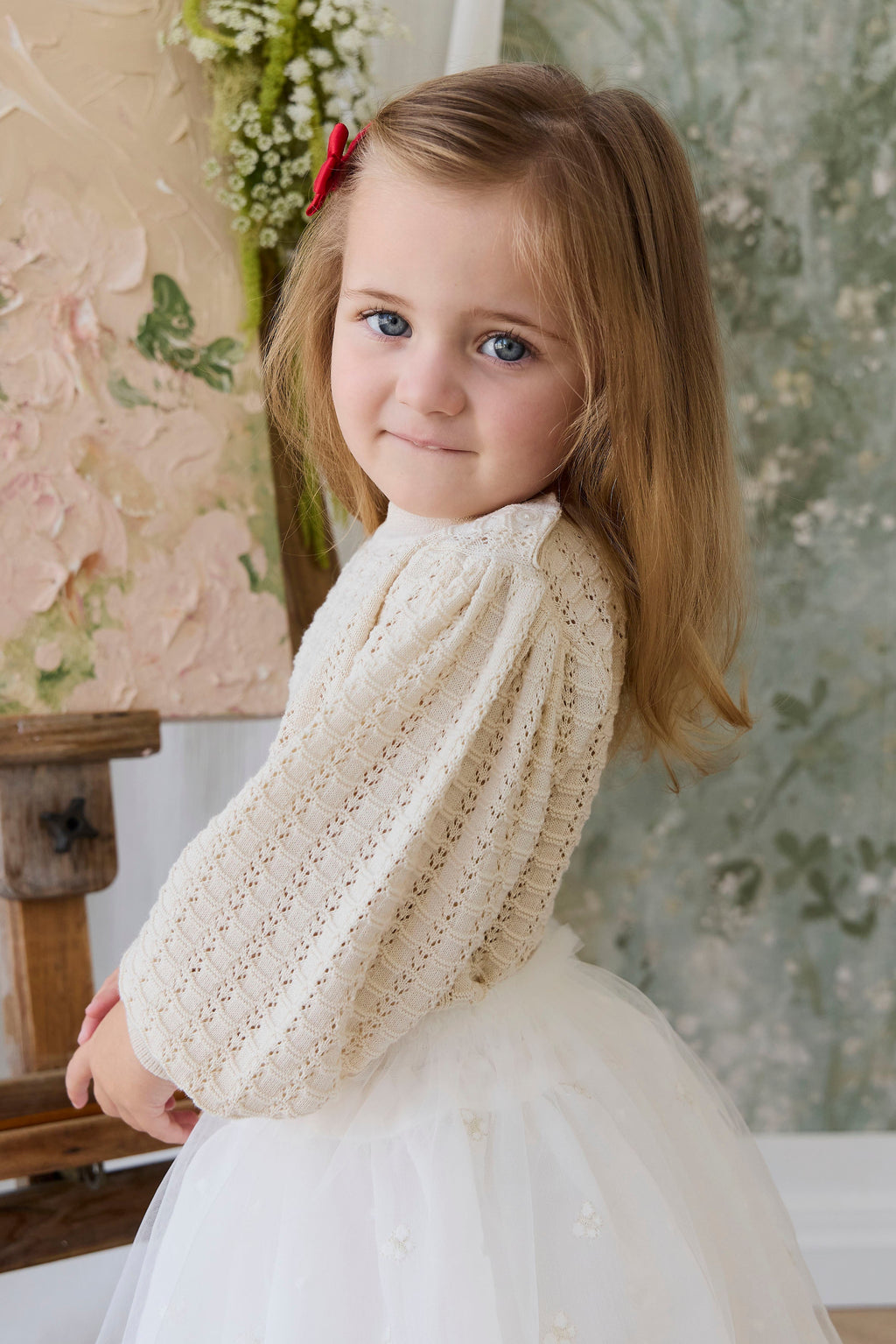 Bellamy Skirt - Parchment Ballerina Butterfiles