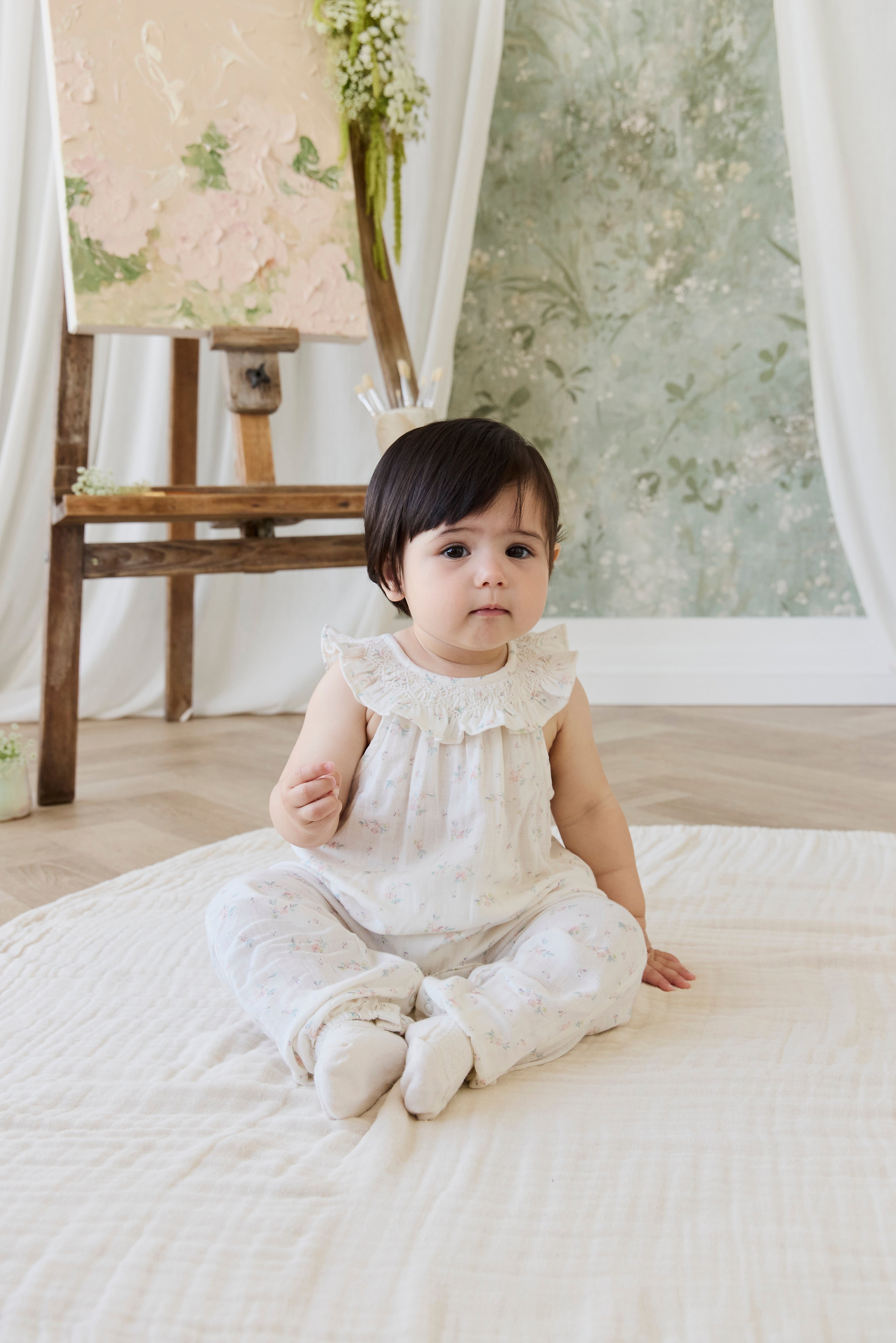 Organic Cotton Muslin Kodi Playsuit