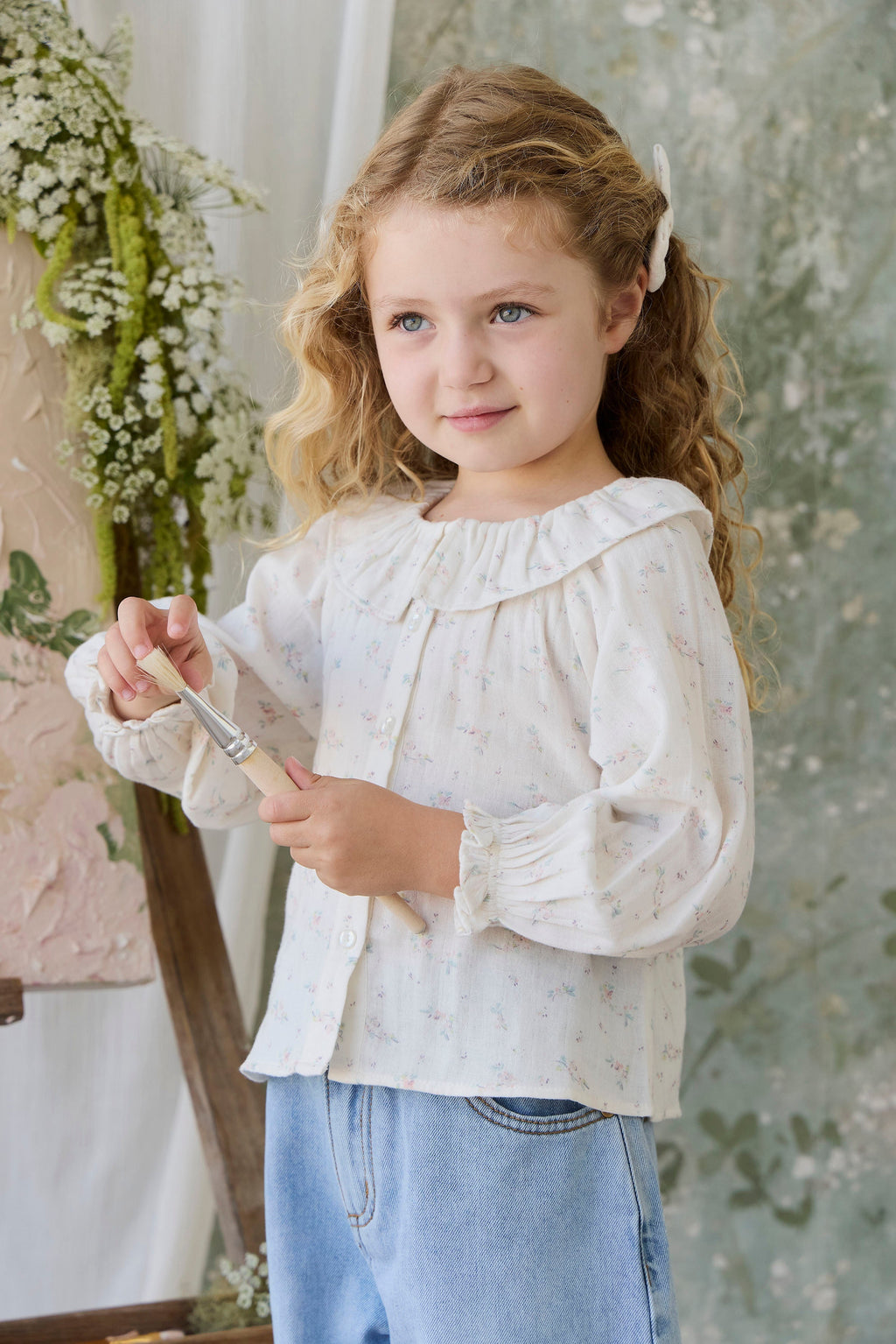 Organic Cotton Muslin Christabel Blouse
