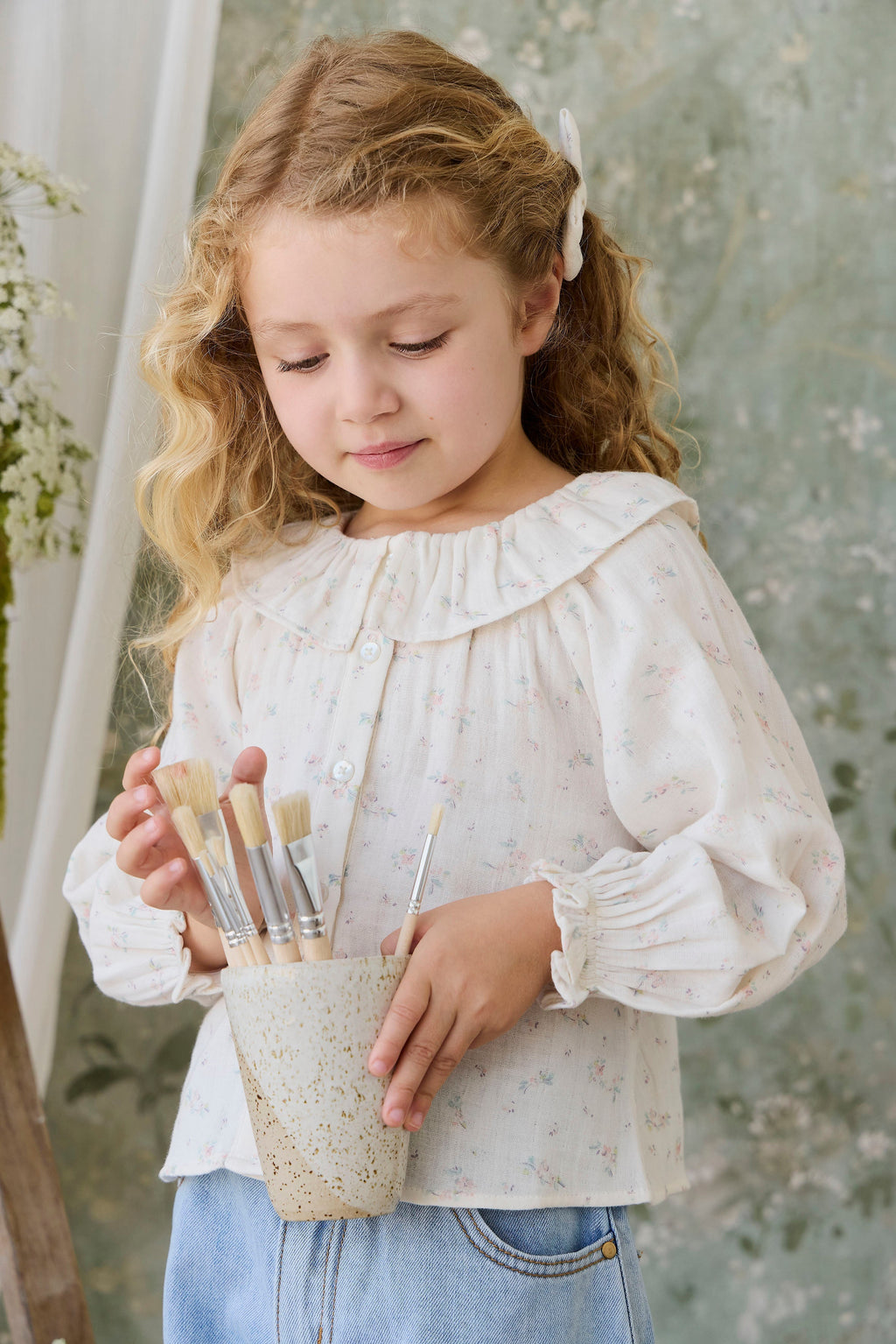 Organic Cotton Muslin Christabel Blouse