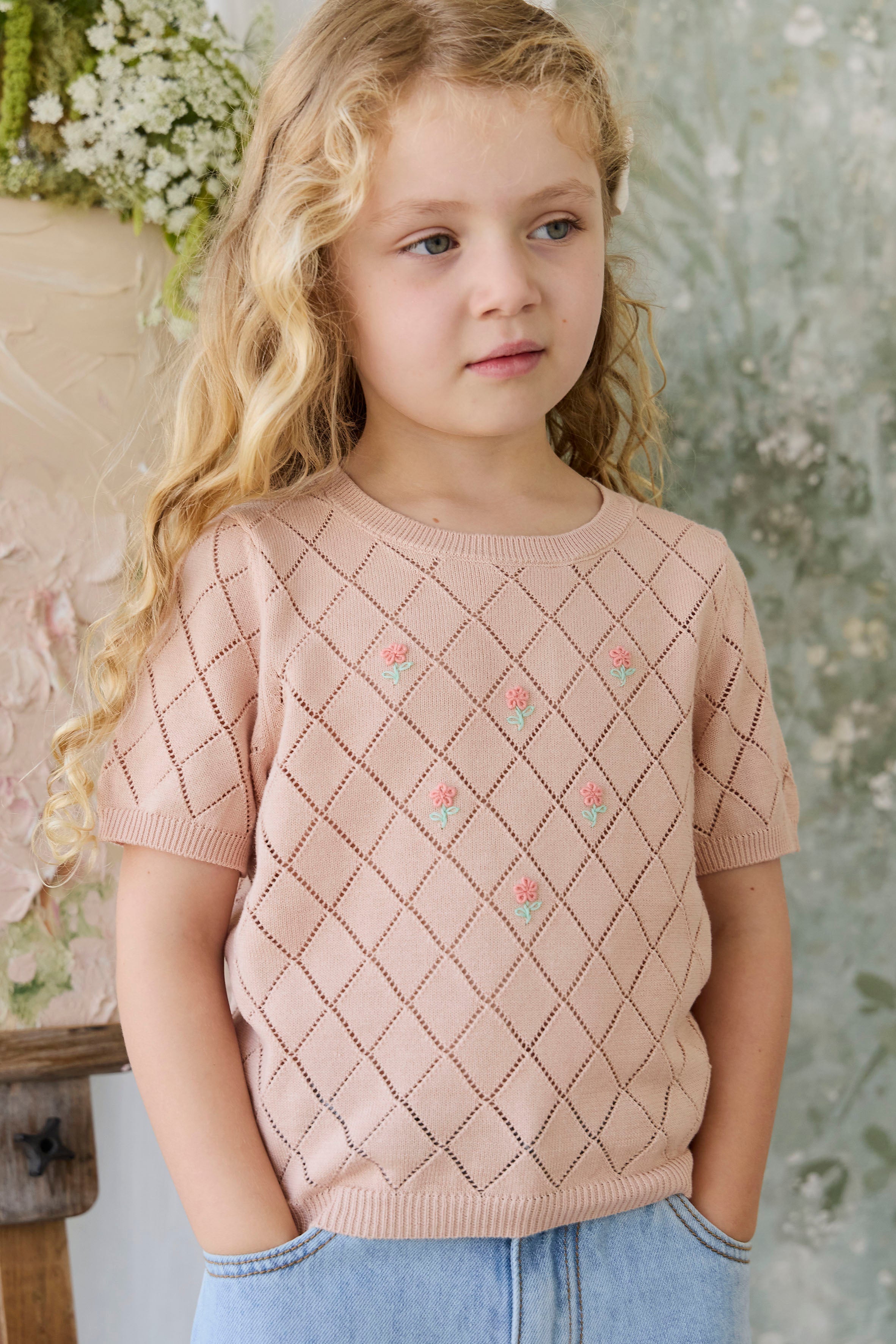 Alexandra Top - Rose Mist Alexandra Flower