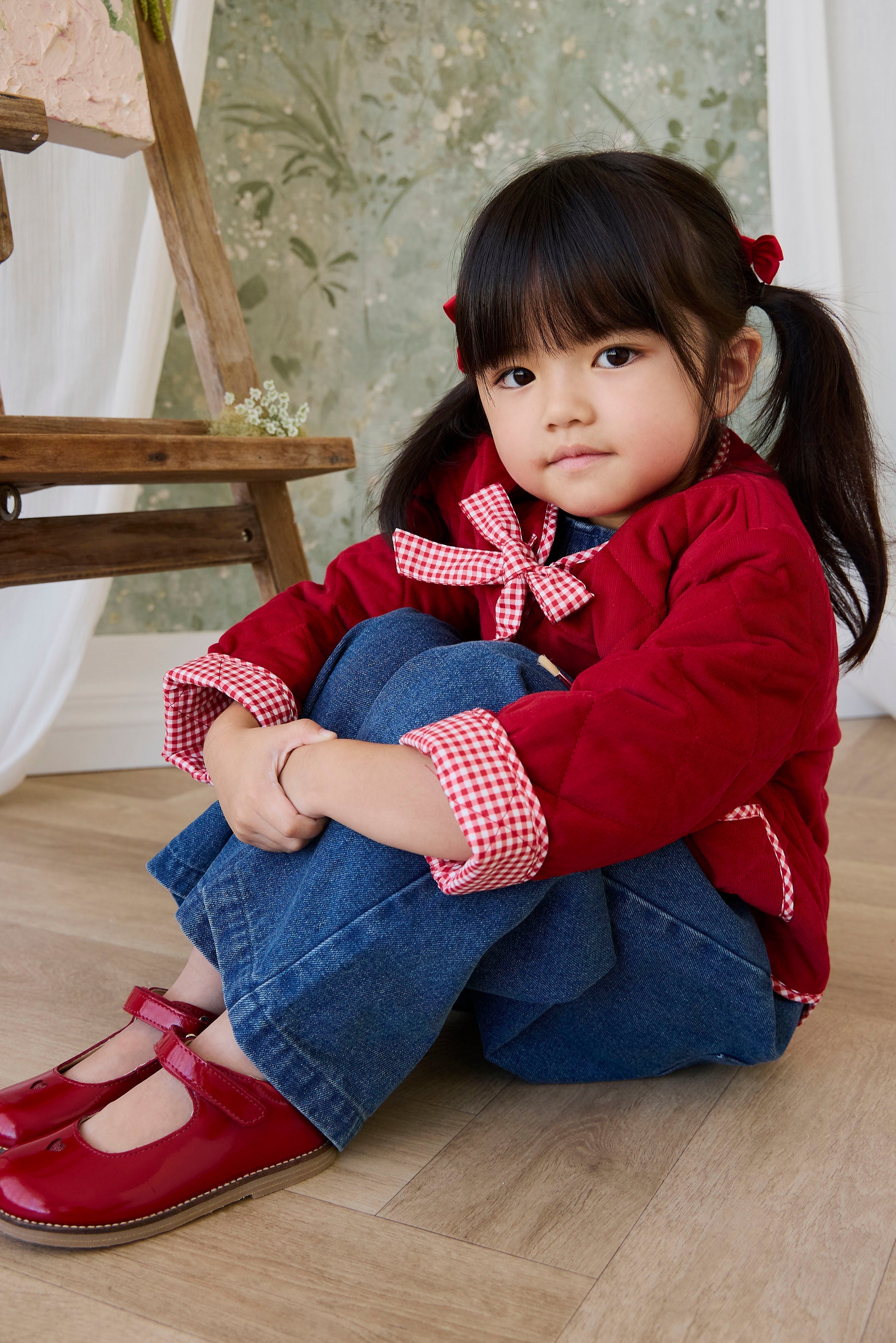 Gingham Cotton Jacket with pockets