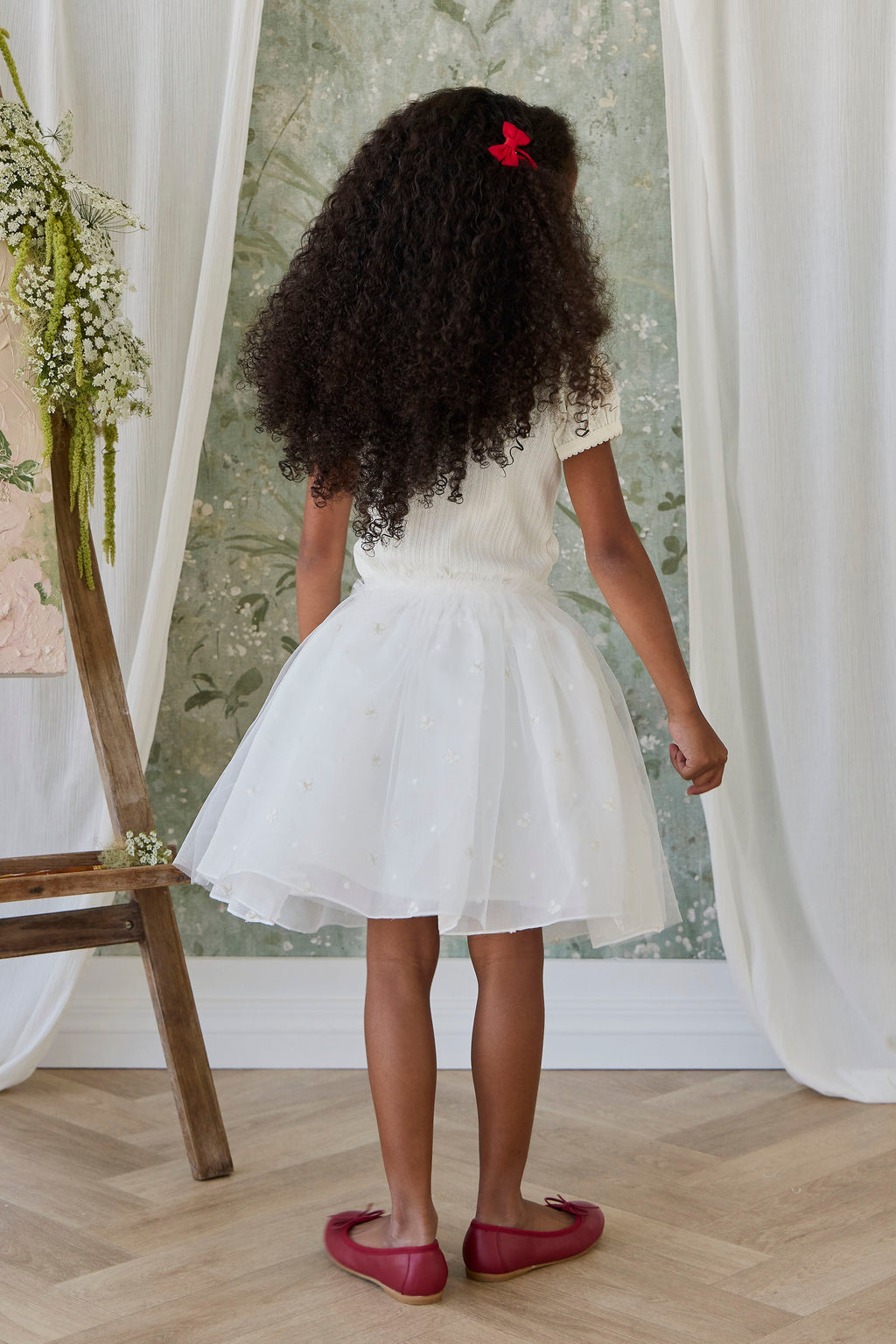 Bellamy Skirt - Parchment Ballerina Butterfiles