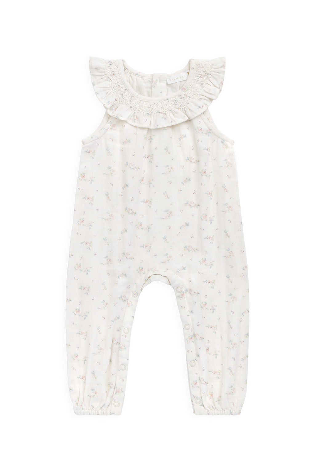 Floral Organic with ruffle trim