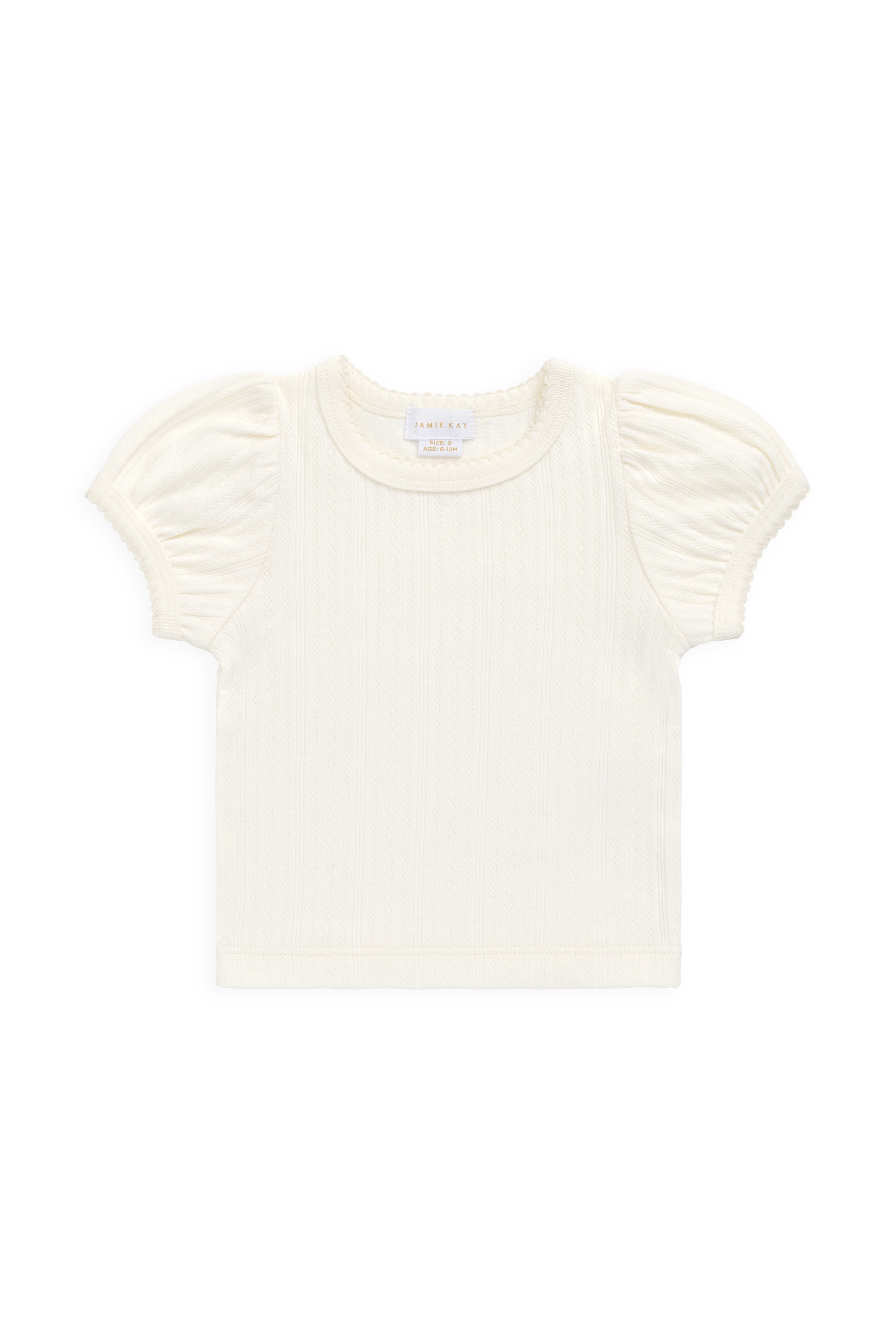Organic Cotton Pointelle Rhea Top