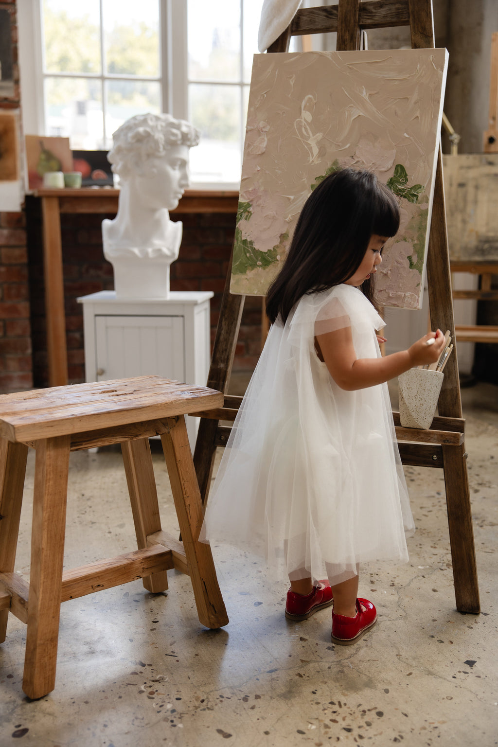 Cotton Dress with embroidered detail