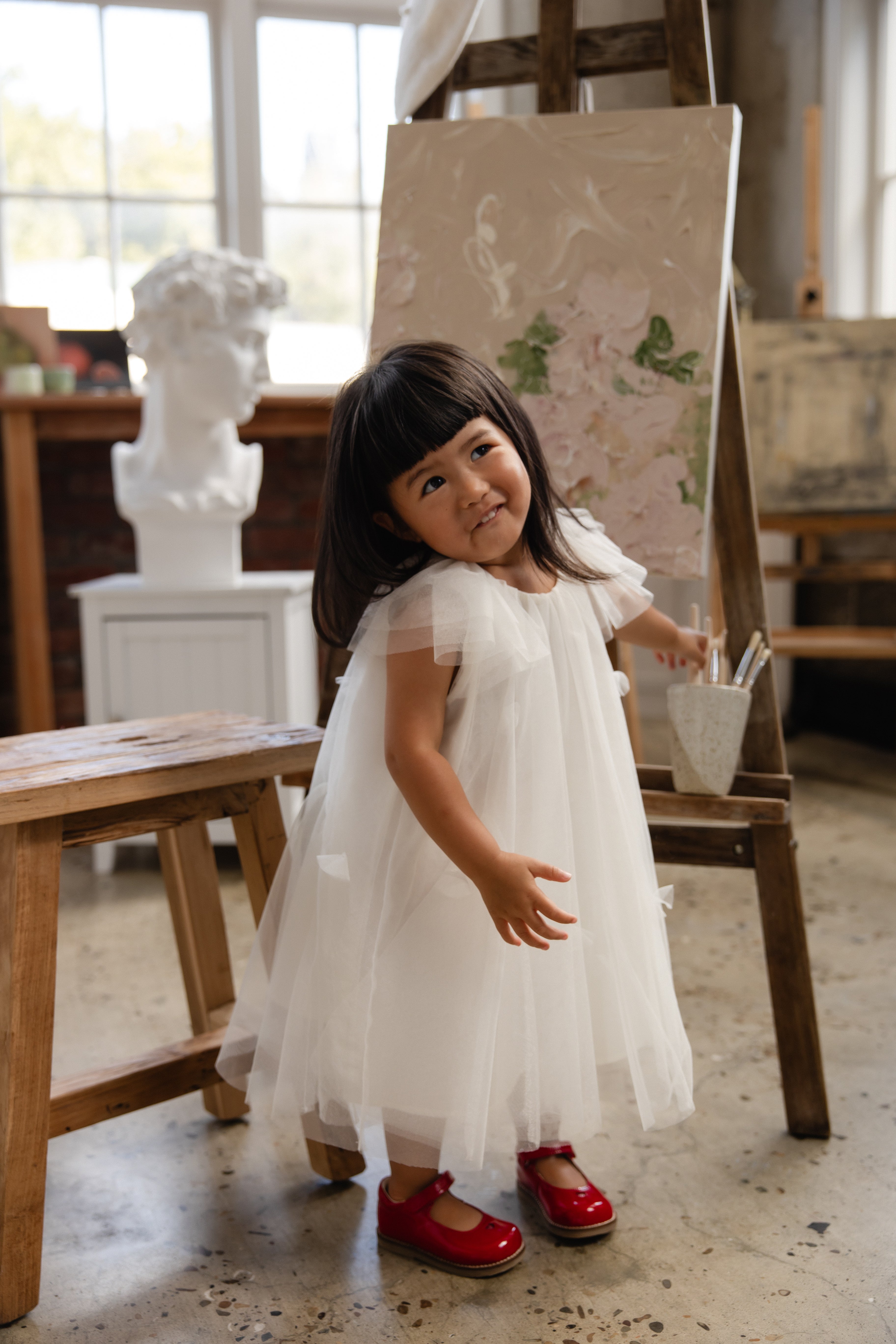 Cotton Dress with embroidered detail