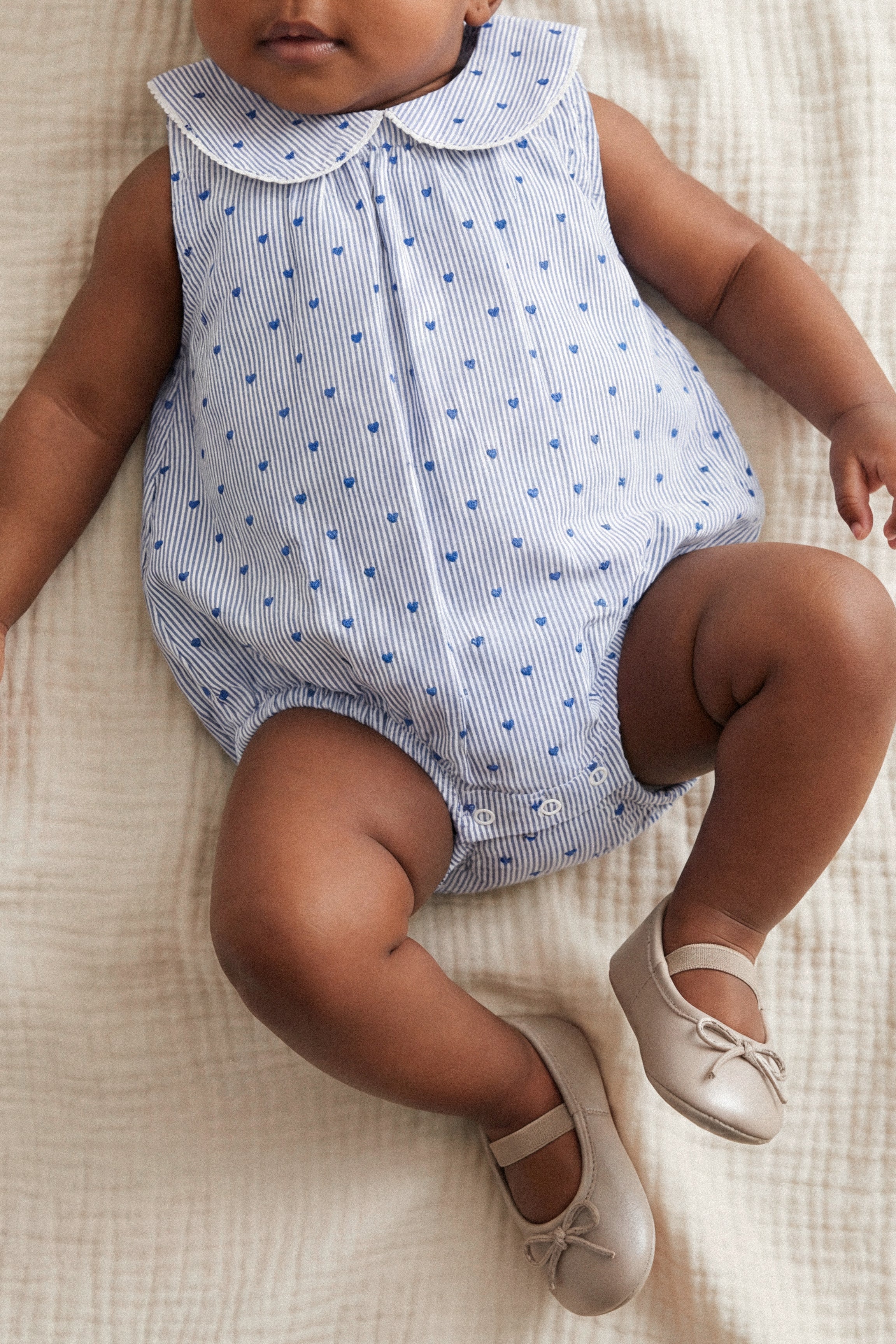 Organic Cotton Wisteria Playsuit