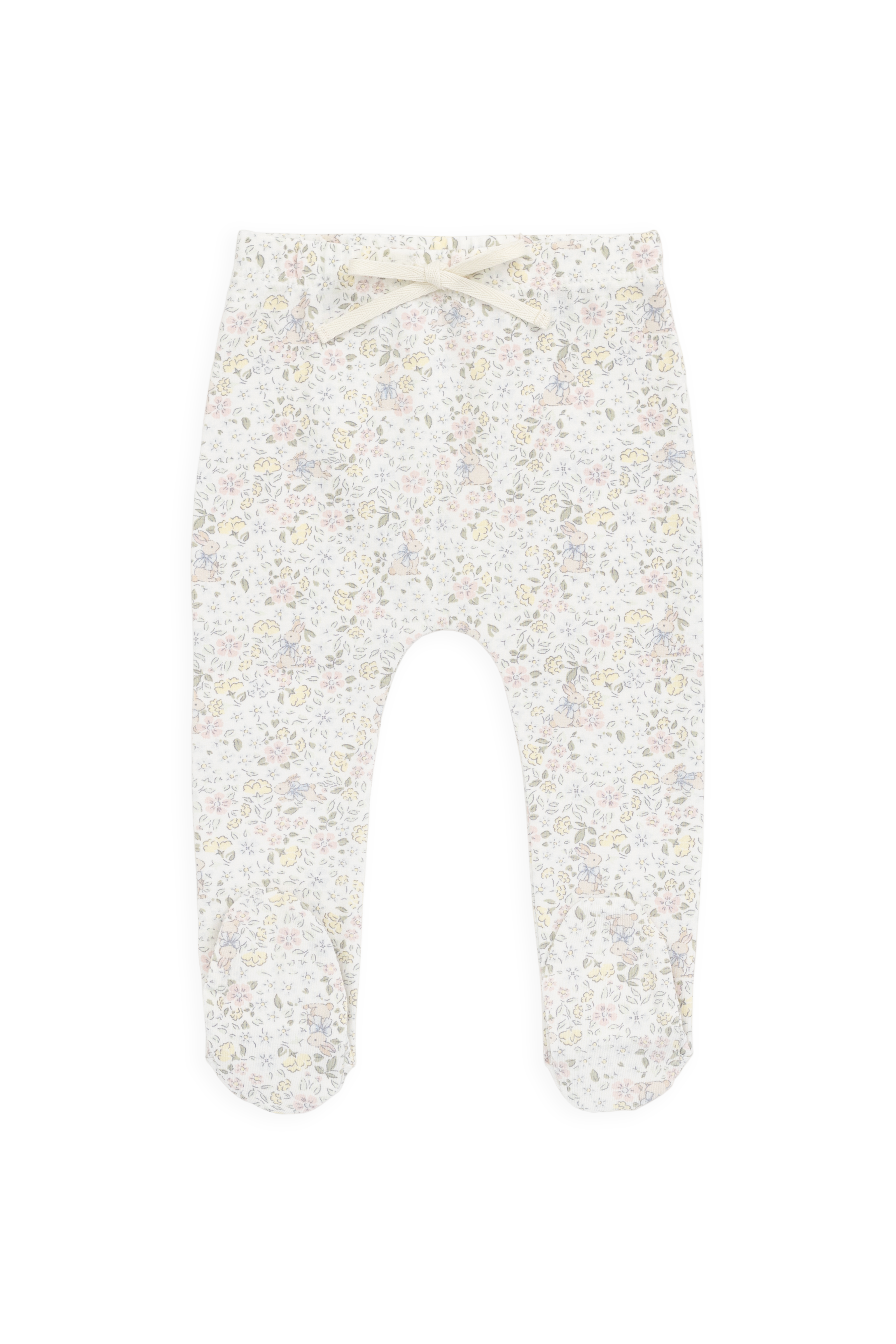Organic Cotton Footed Pant-Cottage Garden